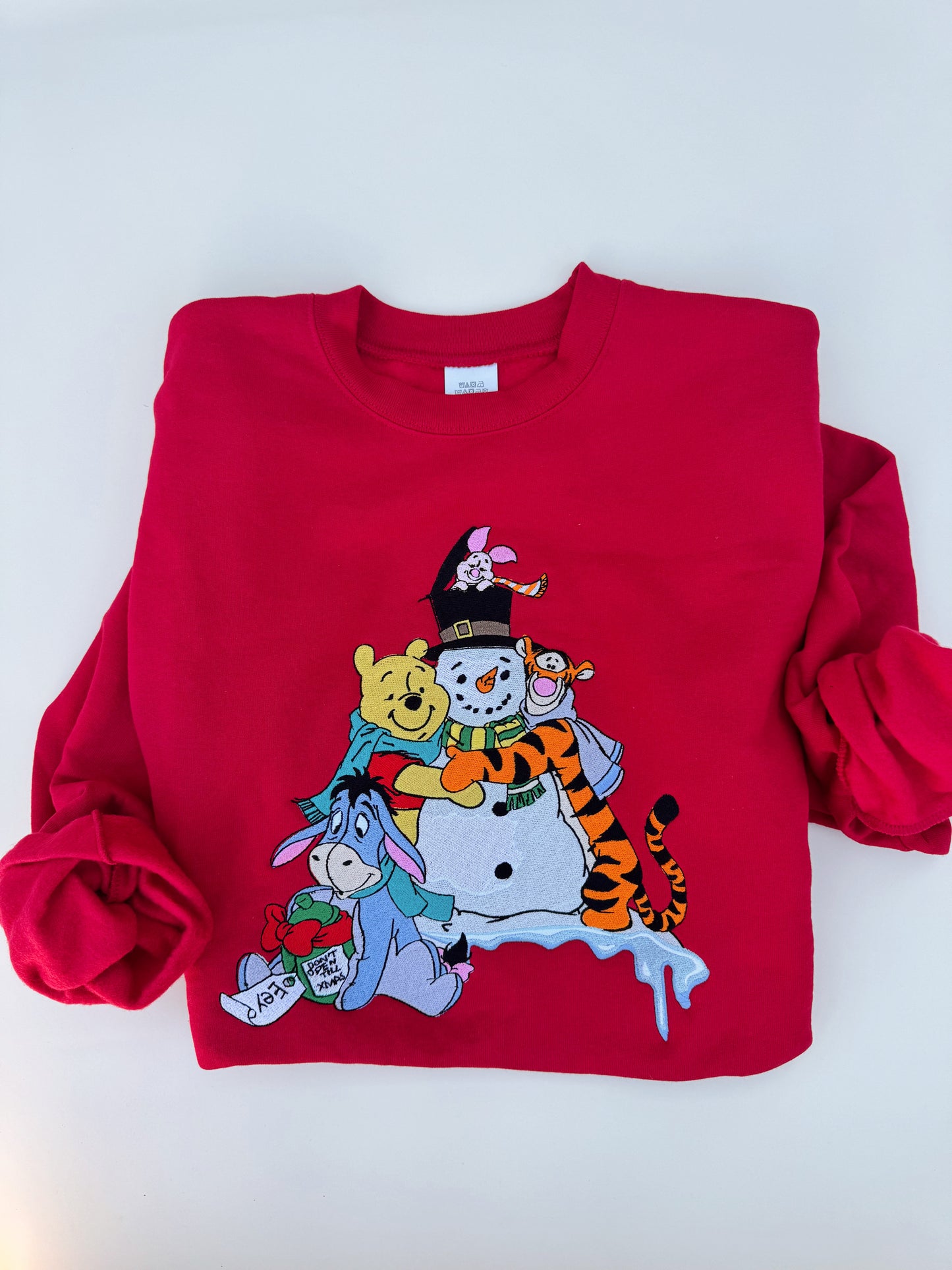 Acre wood Christmas embroidered crewneck PRE-ORDER (11/21-12/3)