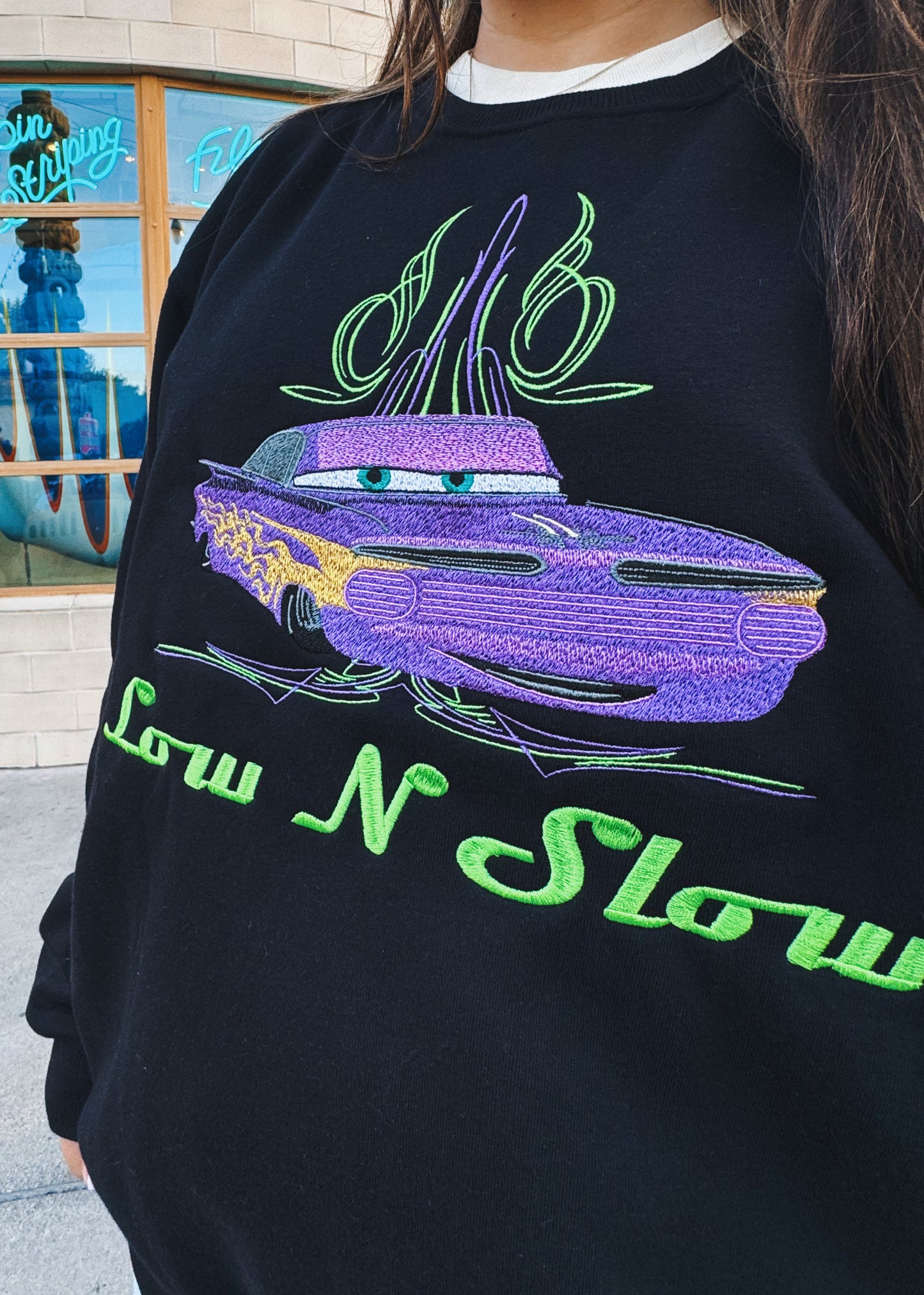 Low N Slow embroidered crewneck PRE ORDER (11/21-12/3)