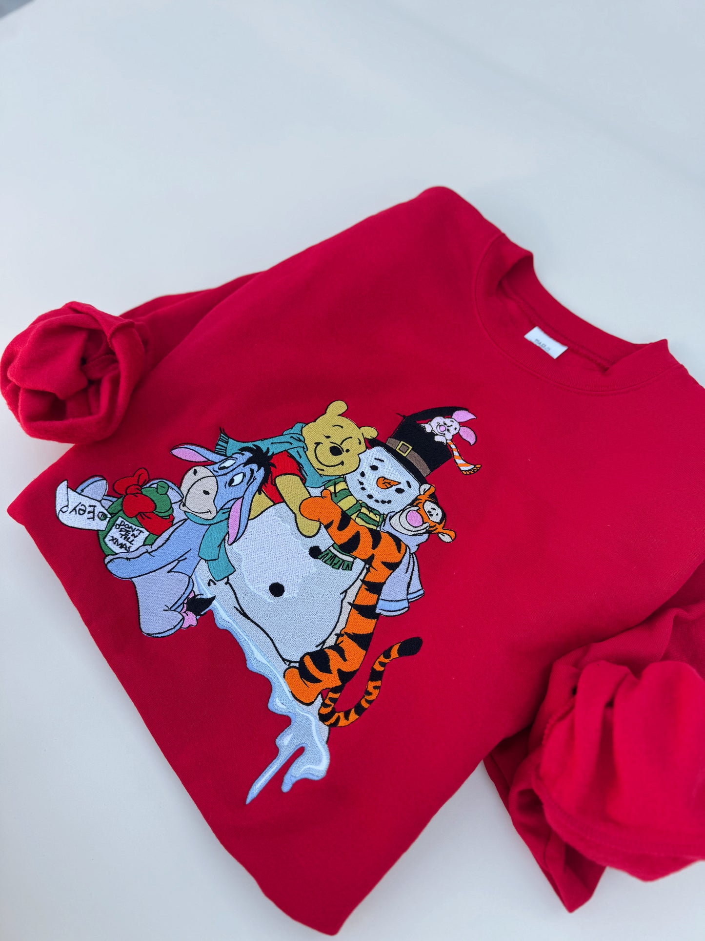 Acre wood Christmas embroidered crewneck PRE-ORDER (11/21-12/3)