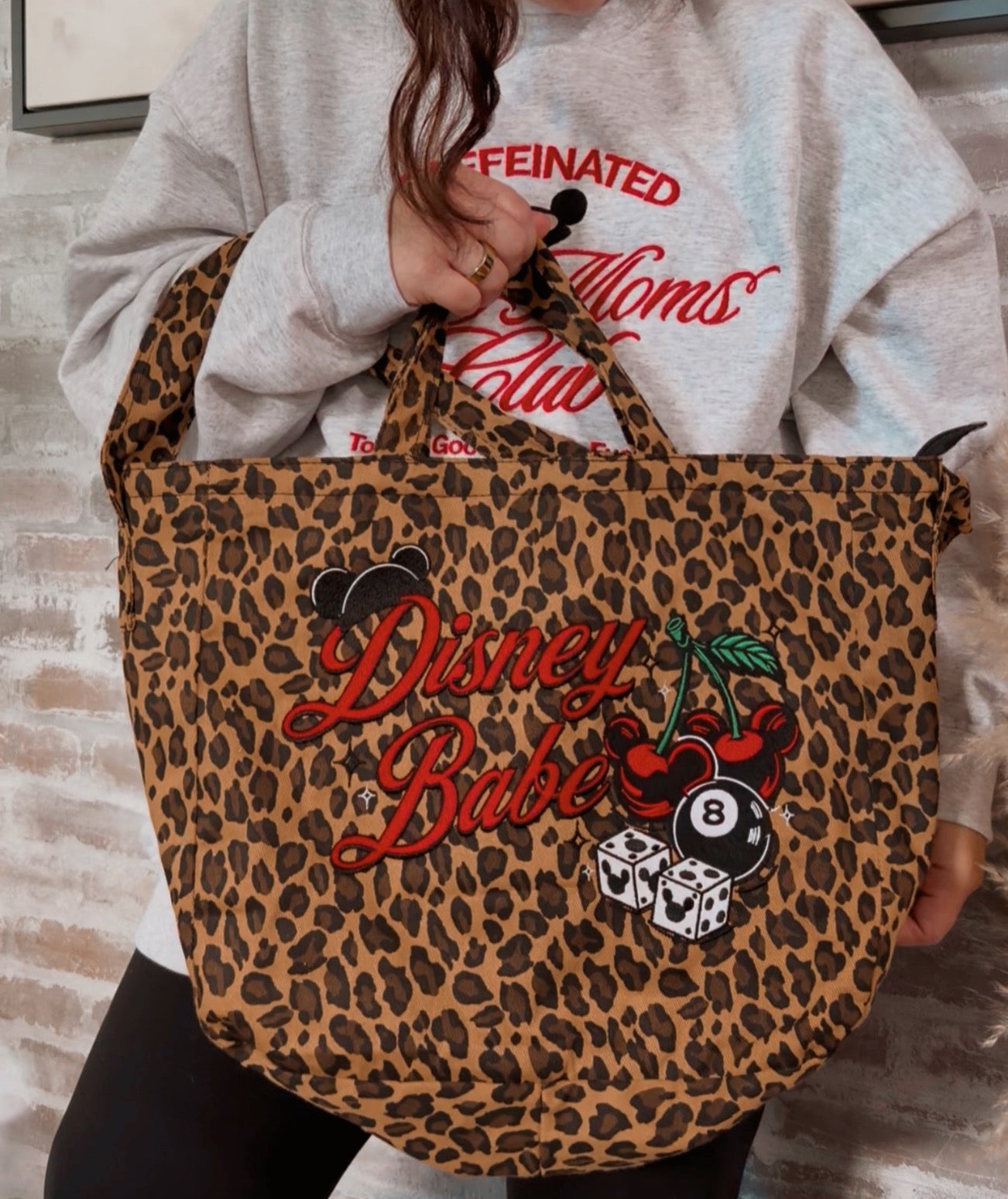 Leopard Babe Embroidered Tote Bag (LATE FEB/EARLY MARCH)