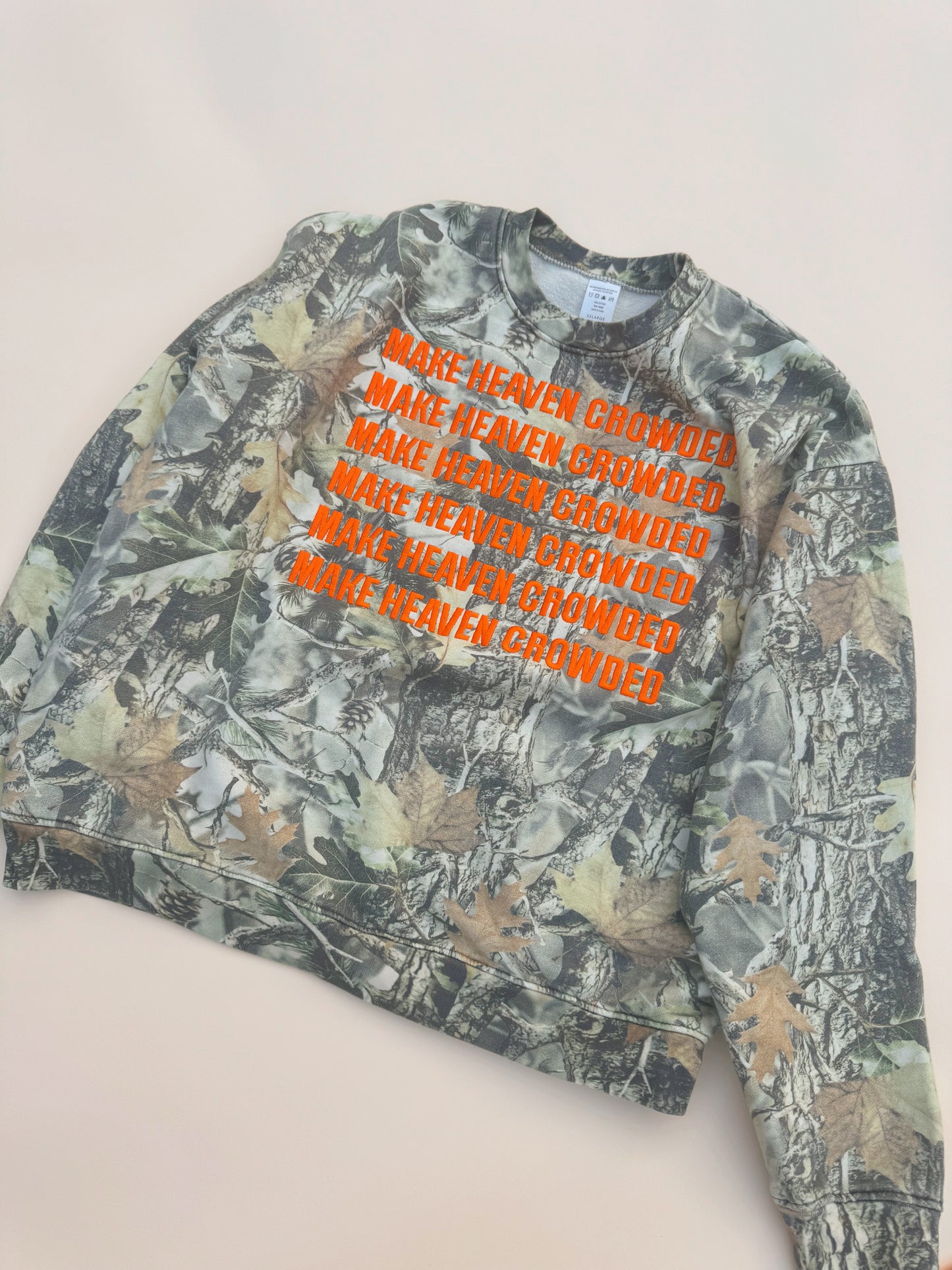 Make Heaven Crowded embroidered crewneck PRE-ORDER (11/21-12/3)