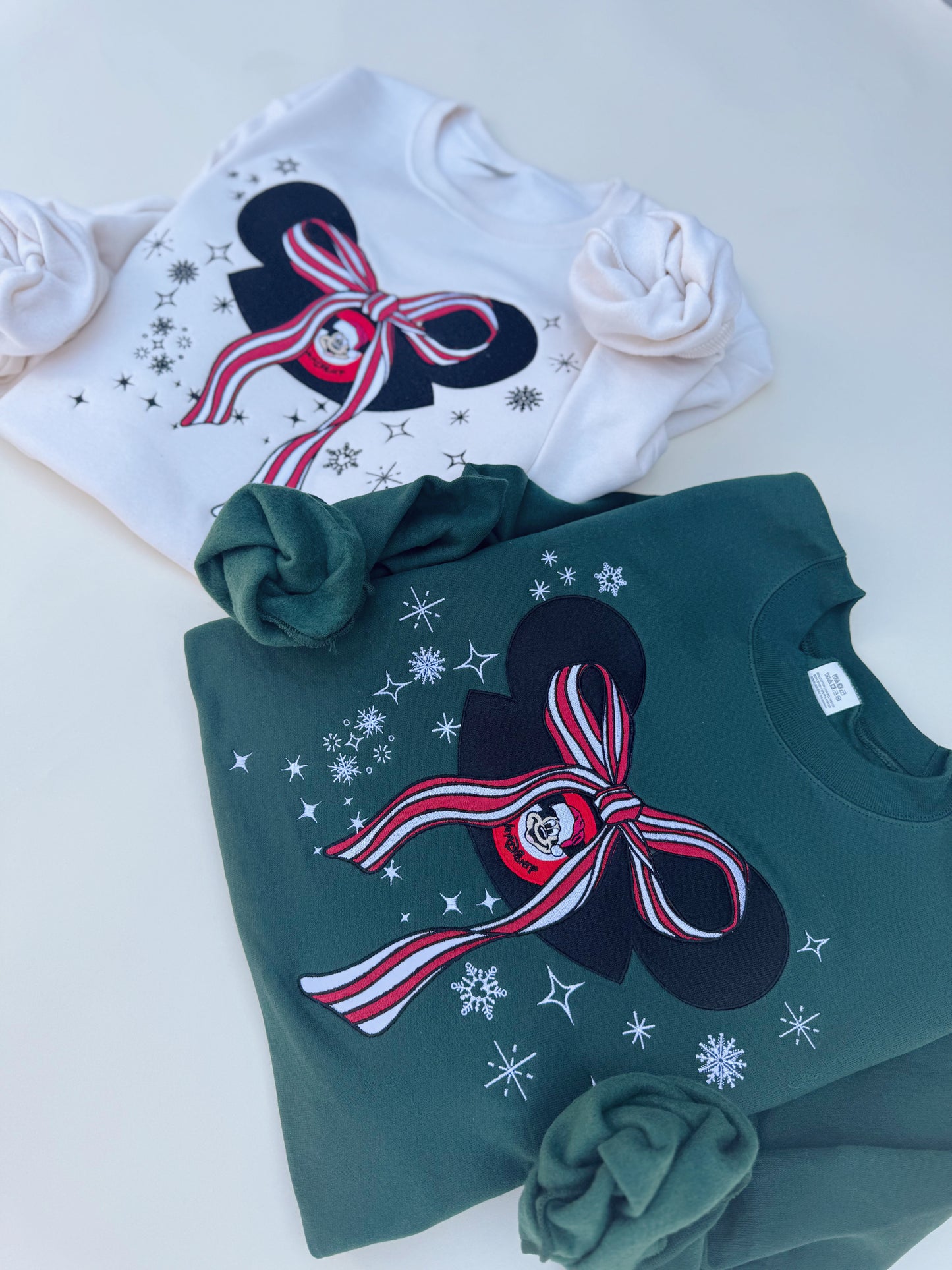 Santa Hat embroidered crewneck PRE-ORDER (11/21-12/3)