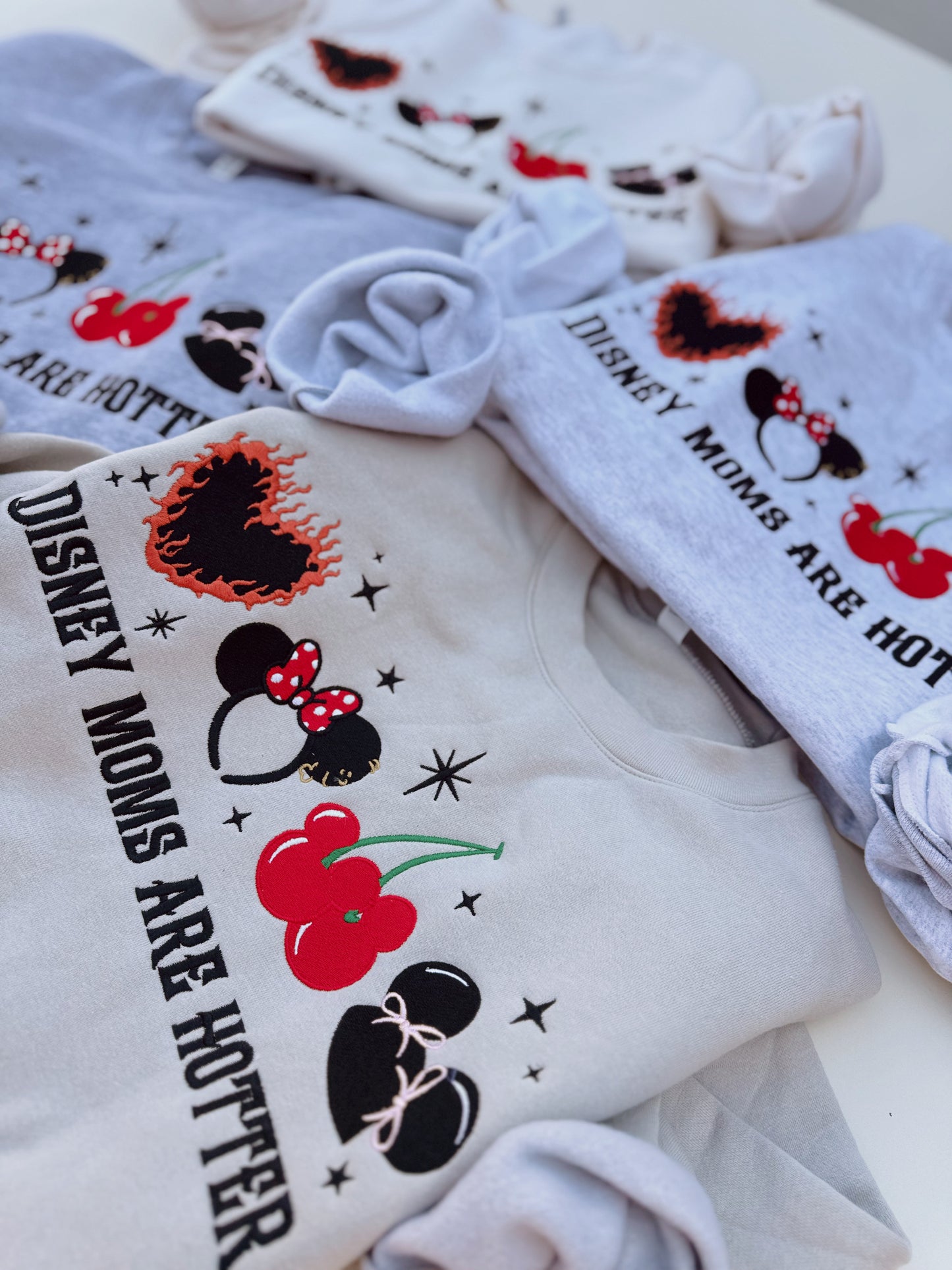 Hot Moms Embroidered Crewneck PRE-ORDER (11/21-12/3)
