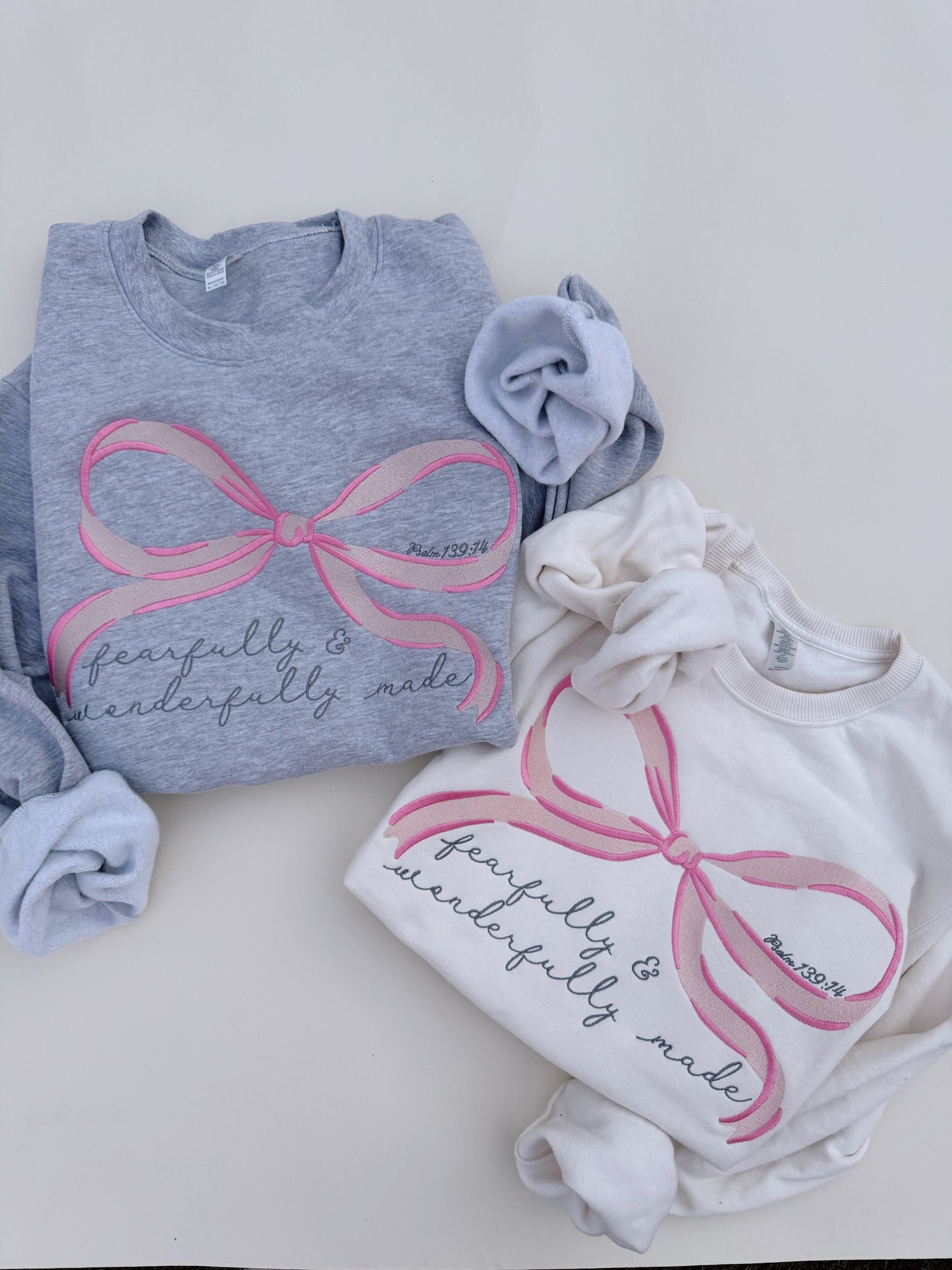 Fearfully and Wonderfully made embroidered crewneck (11/21-12/3)