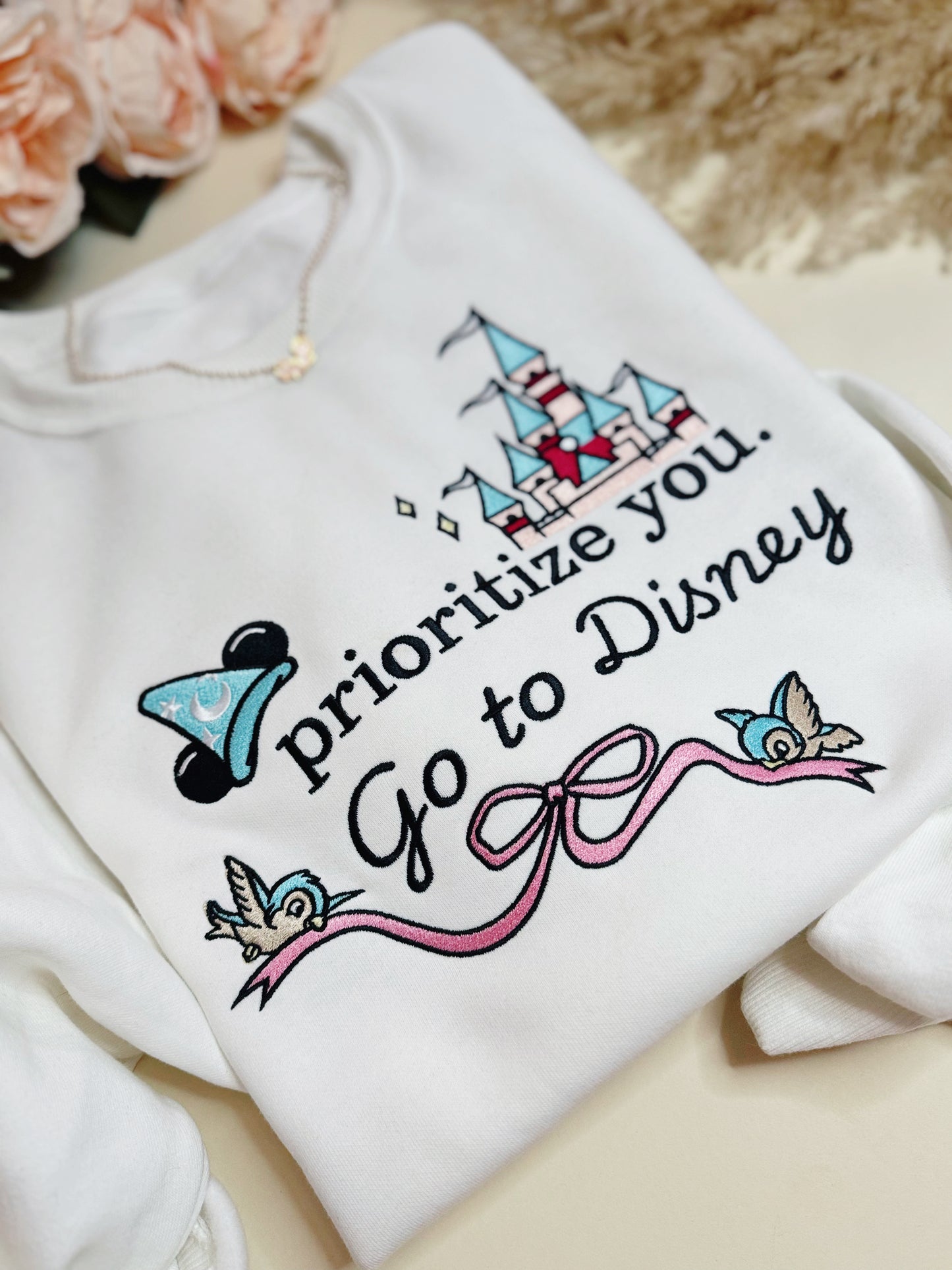 Go to the parks embroidered crewneck PRE ORDER (11/21-12/3)