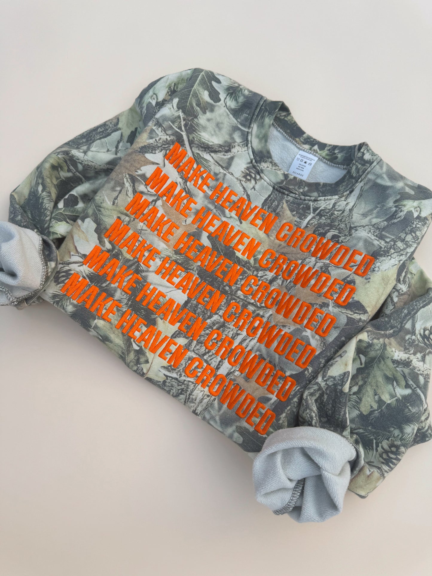 Make Heaven Crowded embroidered crewneck PRE-ORDER (11/21-12/3)