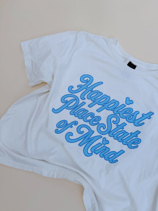 Embroidered Happiest place Tee PRE ORDER (MID JUNE)