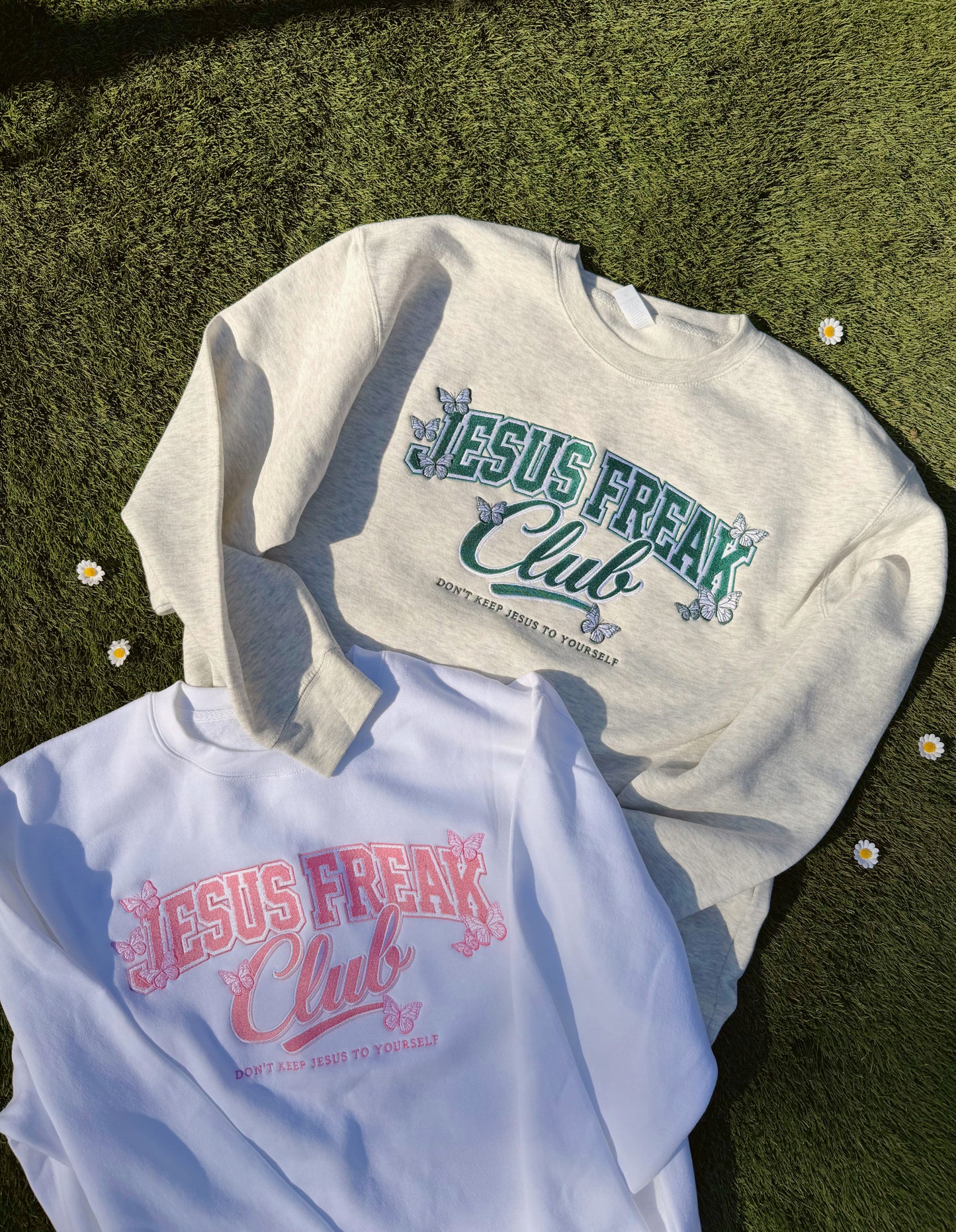 Jesus Freak Club Embroidered Crewneck (LATE MARCH)