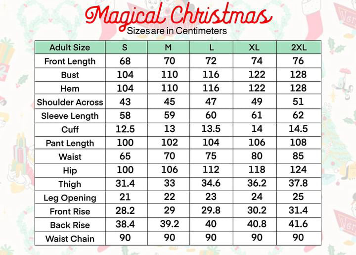 ADULT MAGICAL CHRISTMAS SLEEP SET RTS
