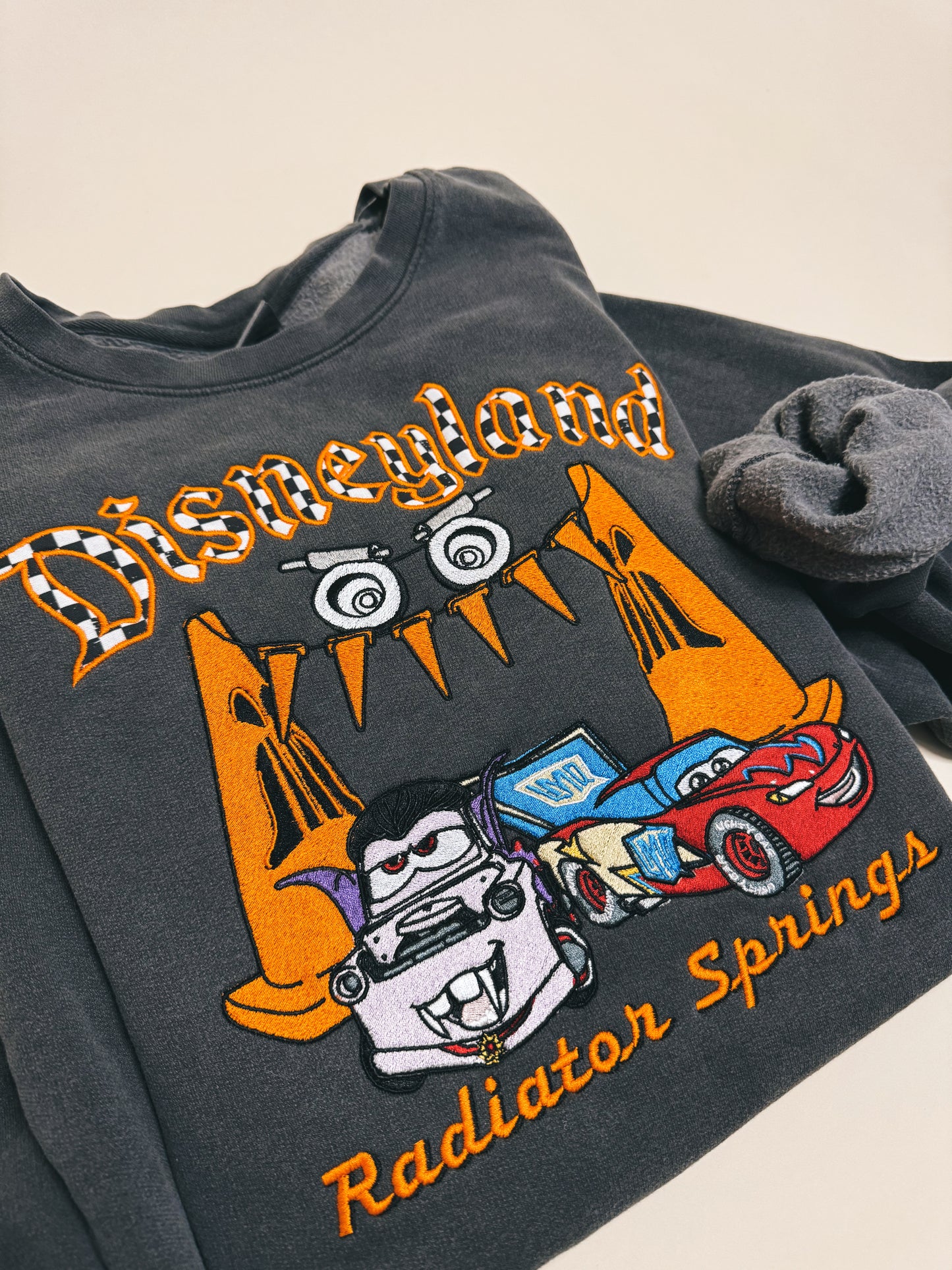 Halloween racers embroidered crewneck PRE ORDER(LATE SEPT/EARLY OCT)