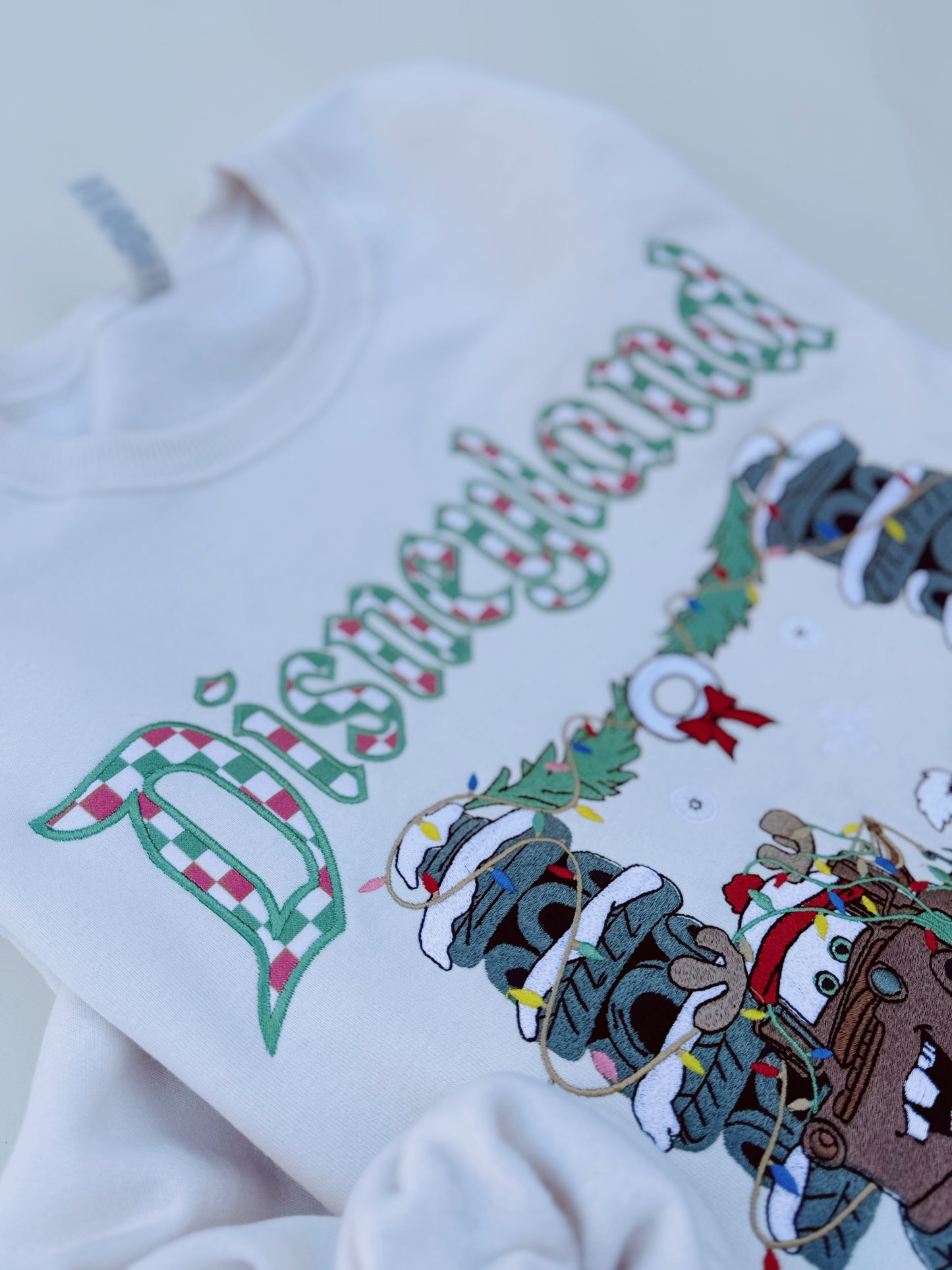 Cars Christmas embroidered crewneck PRE ORDER (11/21-12/3)