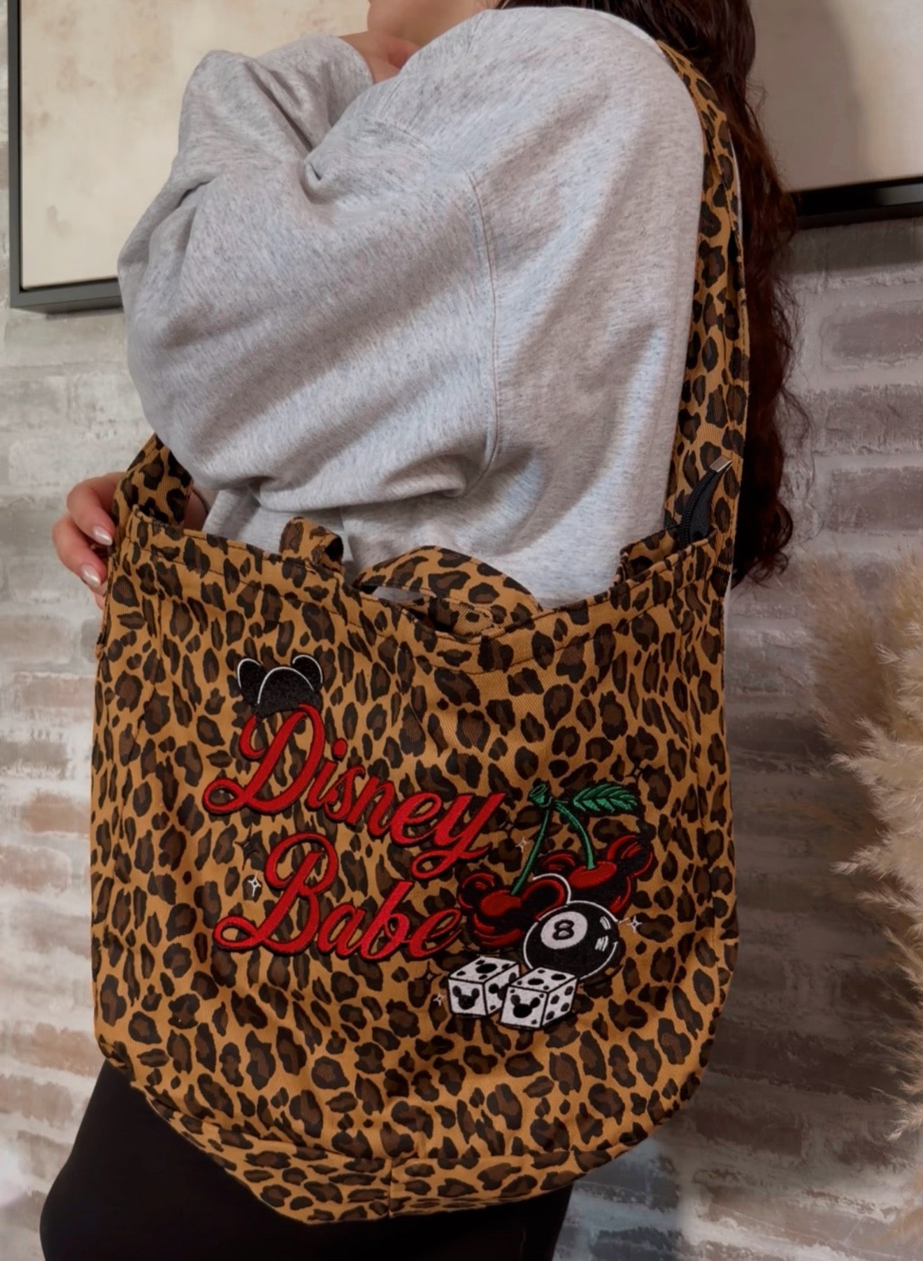 Leopard Babe Embroidered Tote Bag (LATE FEB/EARLY MARCH)