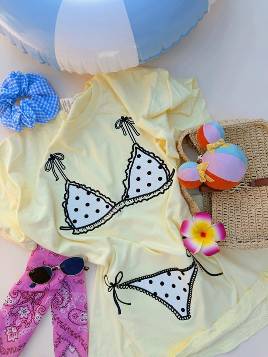 Bikini embroidered T-SHIRT PRE-ORDER (EARLY JULY)
