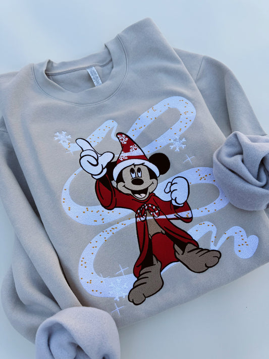 Christmas Sorcerer embroidered crewneck PRE ORDER (11/21-12/3)