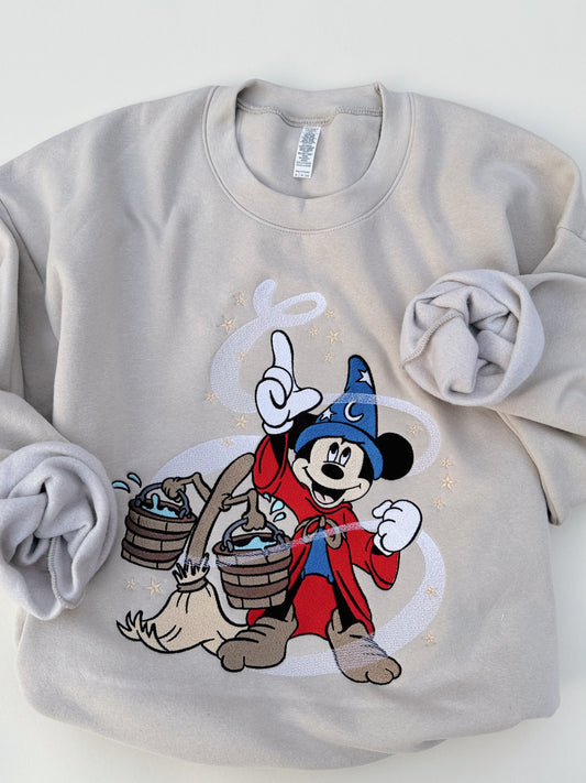 Classic Sorcerer embroidered crewneck PRE ORDER (11/21-12/3)