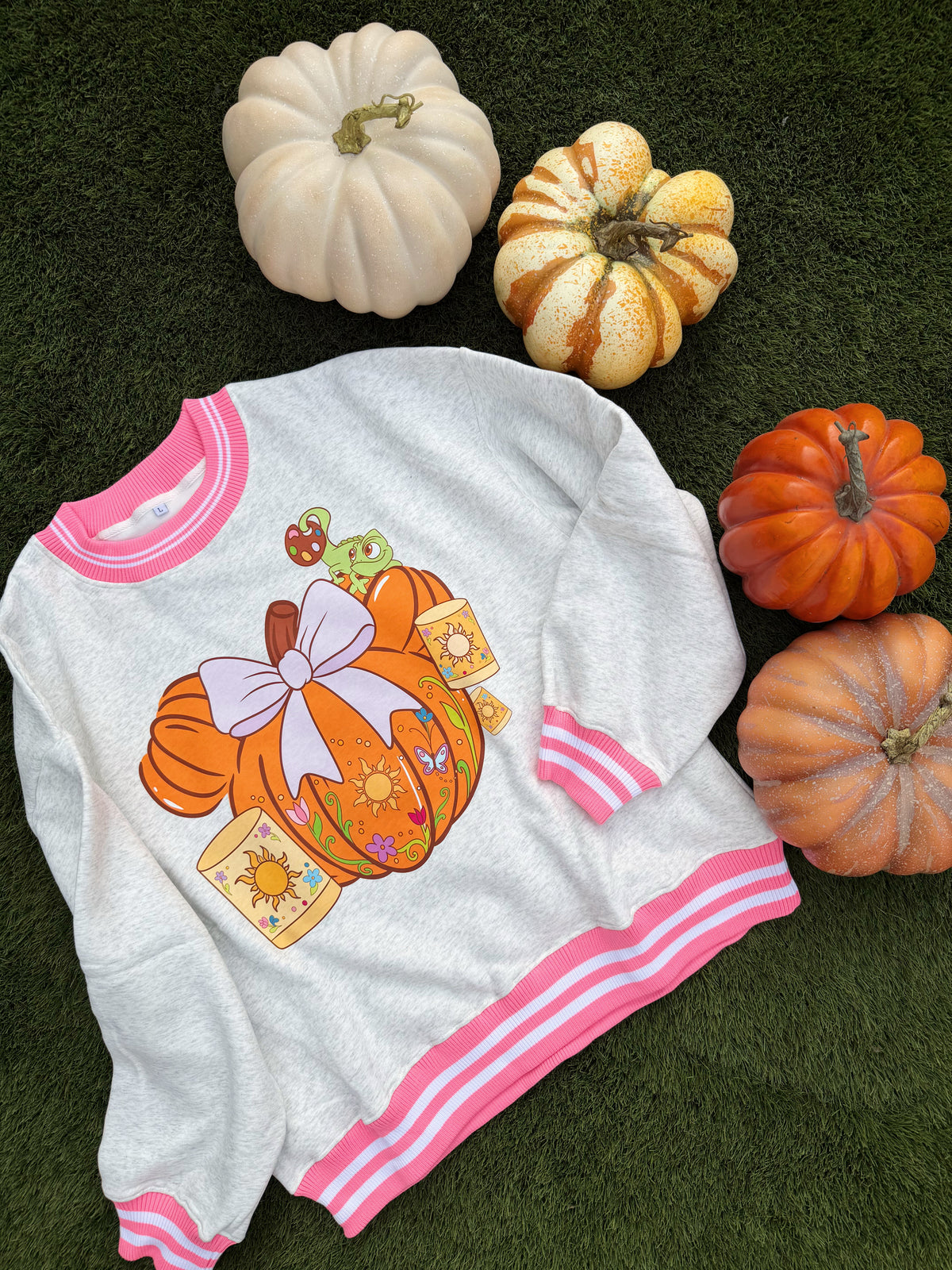 Pumpkin Princess Varsity Sweatshirt(READY TO SHIP)