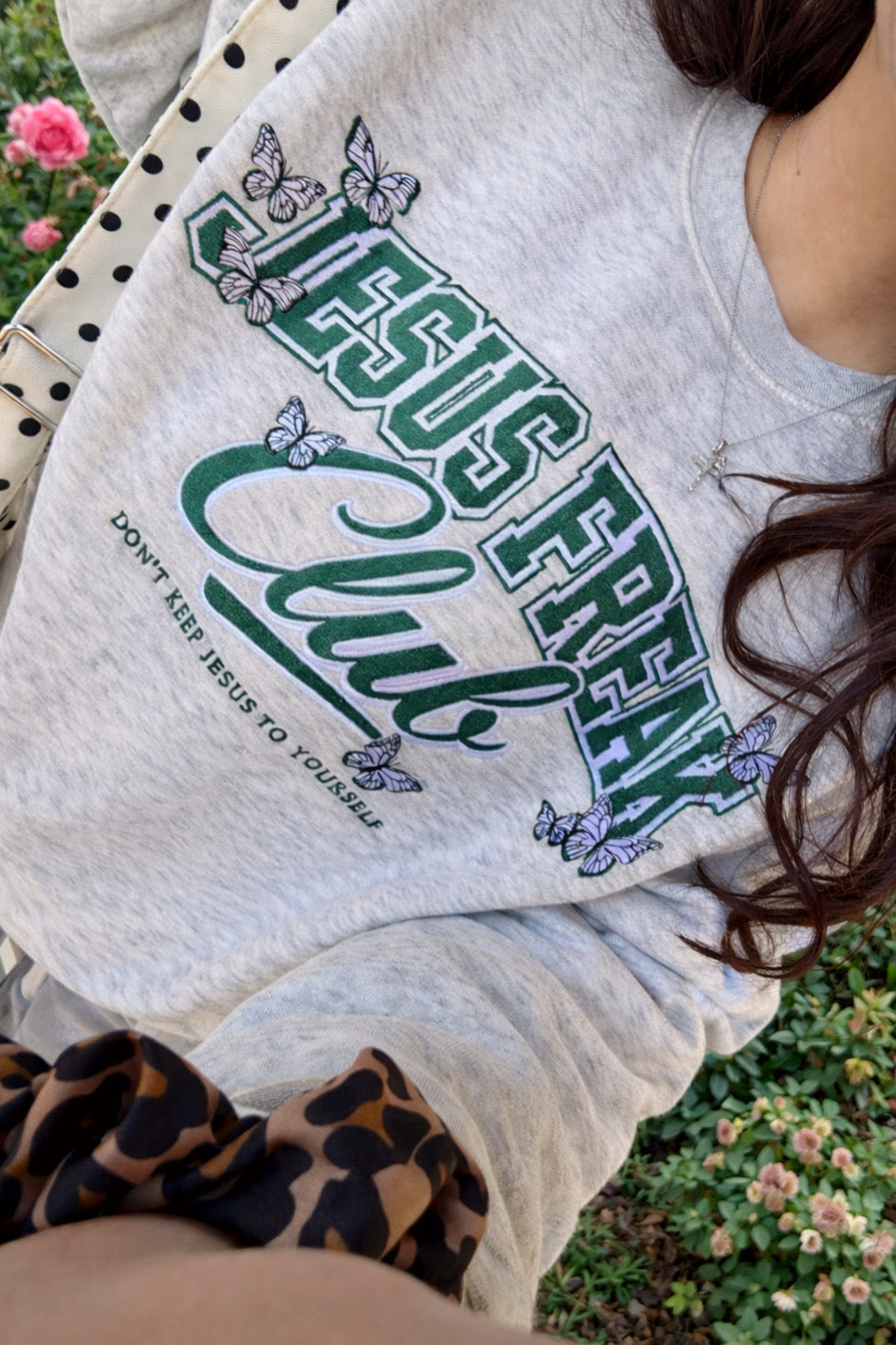 Jesus Freak Club Embroidered Crewneck (LATE MARCH)