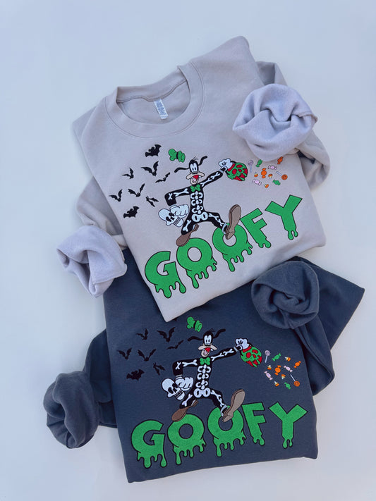 Skeleton Goof embroidered crewneck PRE-ORDER(MID/LATE AUG)