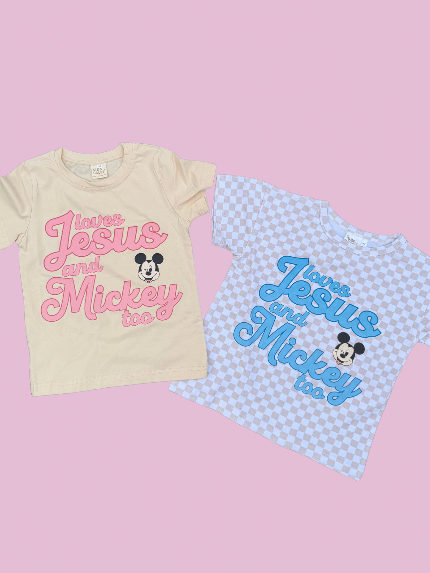 Jesus + Mickey Kids Graphic Tees (MADE TO ORDER)