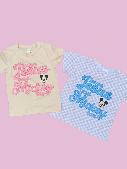 Jesus + Mickey Kids Graphic Tees (MADE TO ORDER)