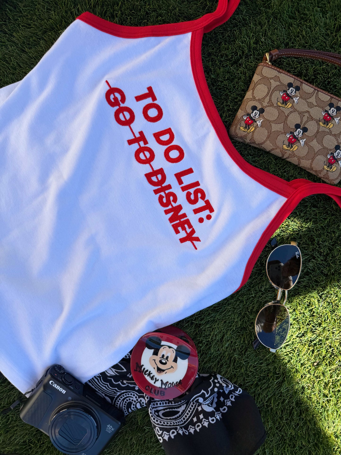 To do List embroidered TANKTOP PRE-ORDER (LATE JUNE/EARLY JULY)