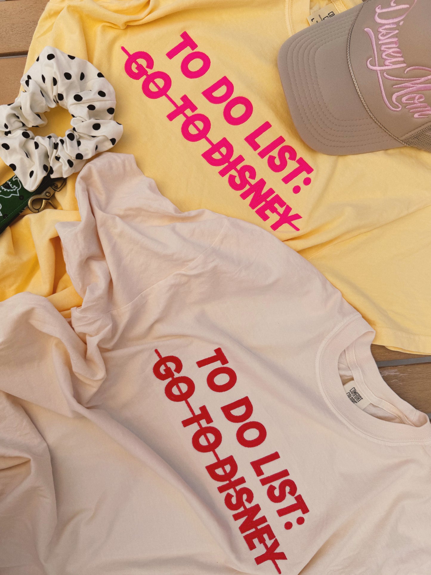 To do List embroidered T-SHIRT PRE-ORDER (LATE JUNE/EARLY JULY)