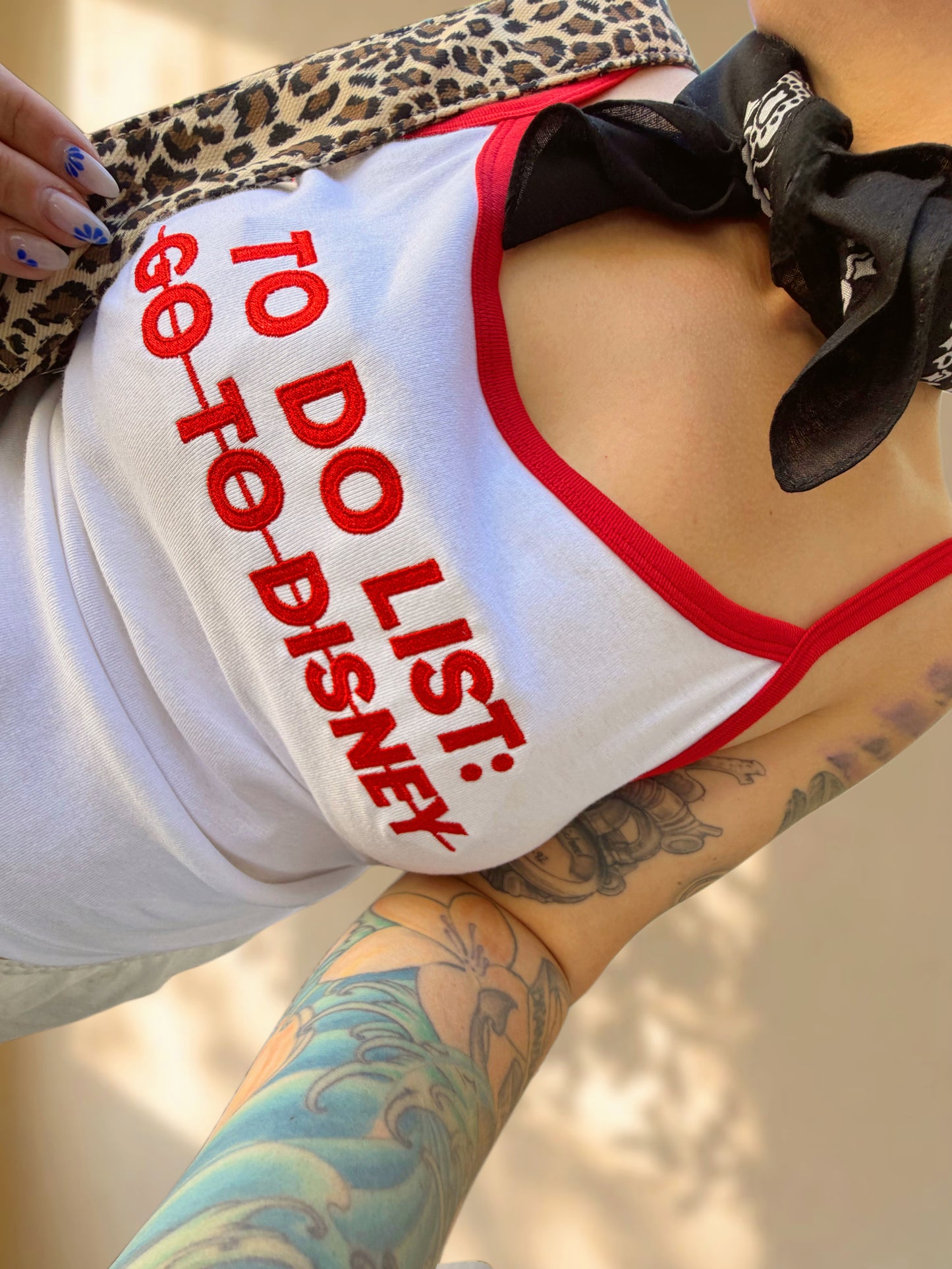 To do List embroidered TANKTOP PRE-ORDER (LATE JUNE/EARLY JULY)
