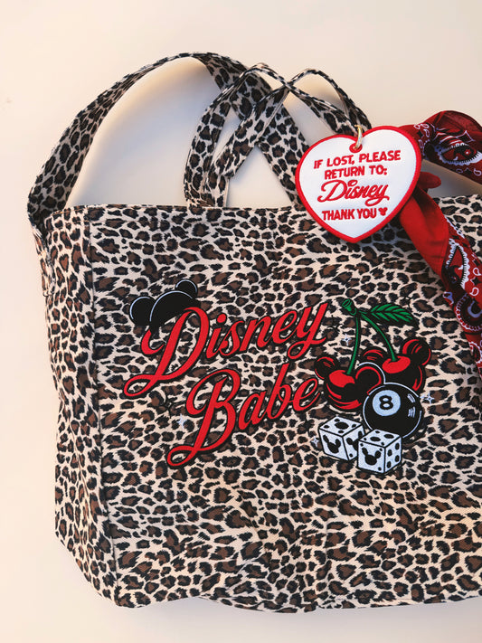 Leopard Babe Embroidered Tote Bag (MID JULY)