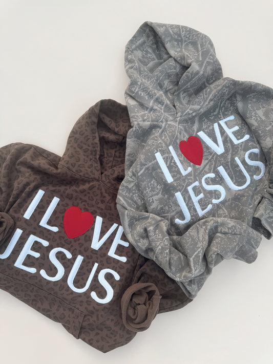 I LOVE JESUS Embroidered Hoodie (11/21-12/3)