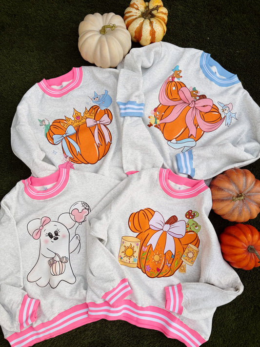 Pumpkin Princess Varsity Sweatshirt(READY TO SHIP)