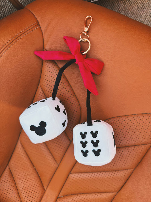 Mouse Dice Plush Bag Charms *READY TO SHIP*