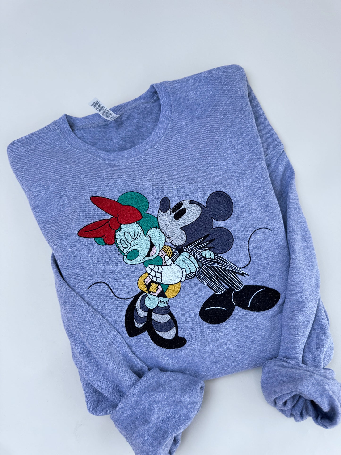 Jack and Sally embroidered crewneck PRE ORDER  (LATE SEPT/EARLY OCT)