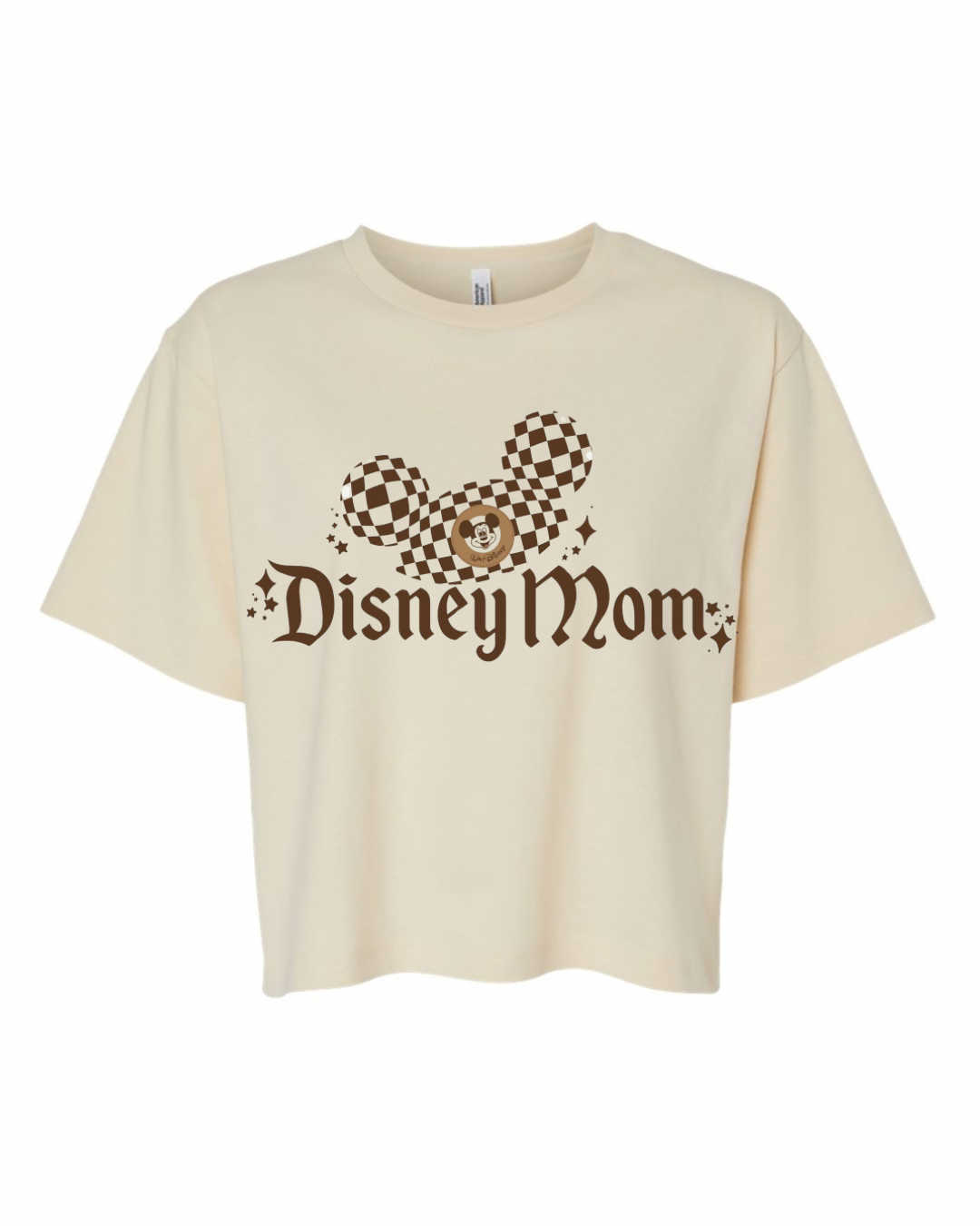 Checkered Magic Mom GRAPHIC Crop BOXY Tee MADE TO ORDER