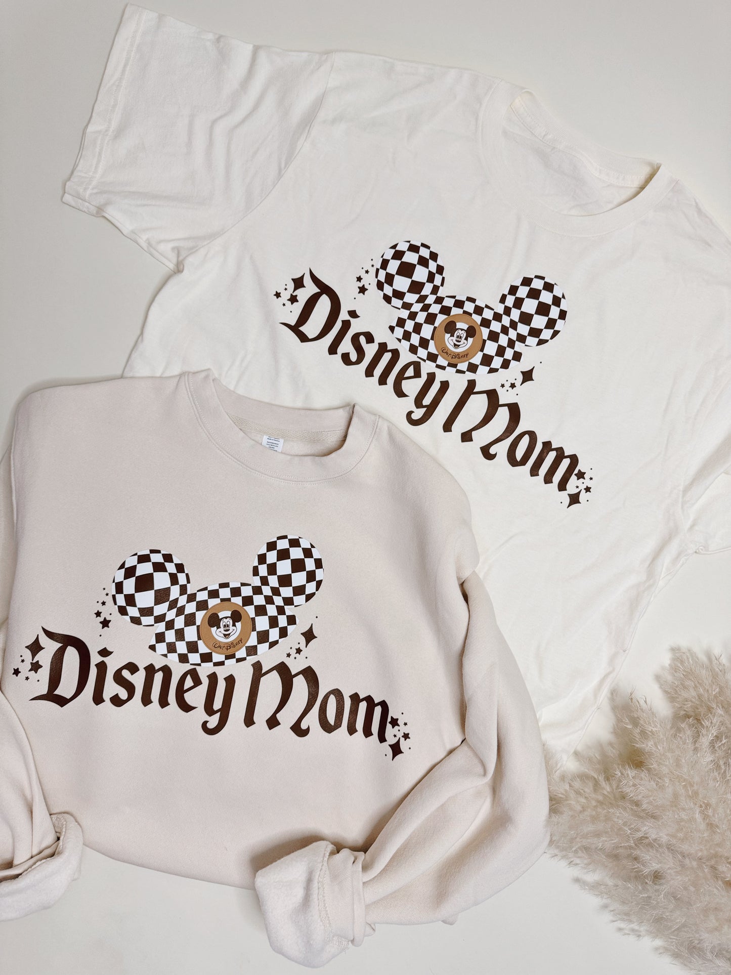 Checkered Magic Mom GRAPHIC Crop BOXY Tee MADE TO ORDER