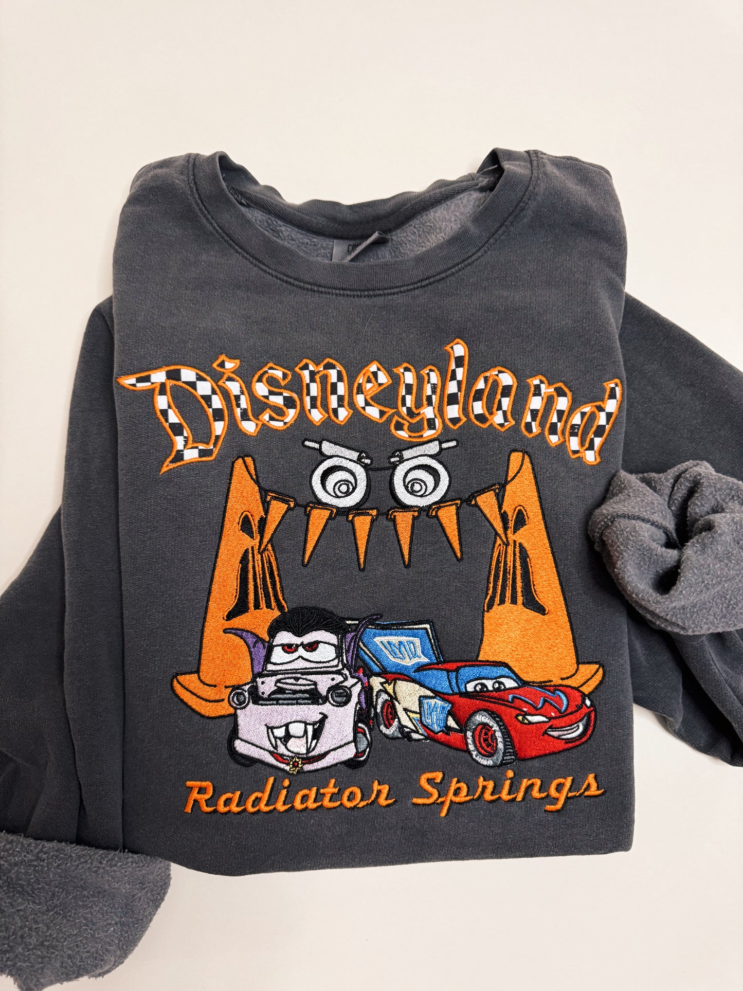 Halloween racers embroidered crewneck PRE ORDER(LATE SEPT/EARLY OCT)