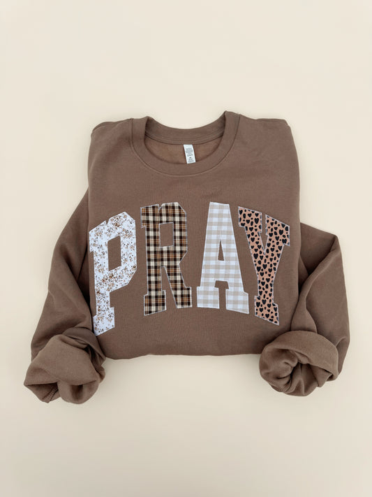 PRAY embroidered crewneck PRE-ORDER (11/21-12/3)