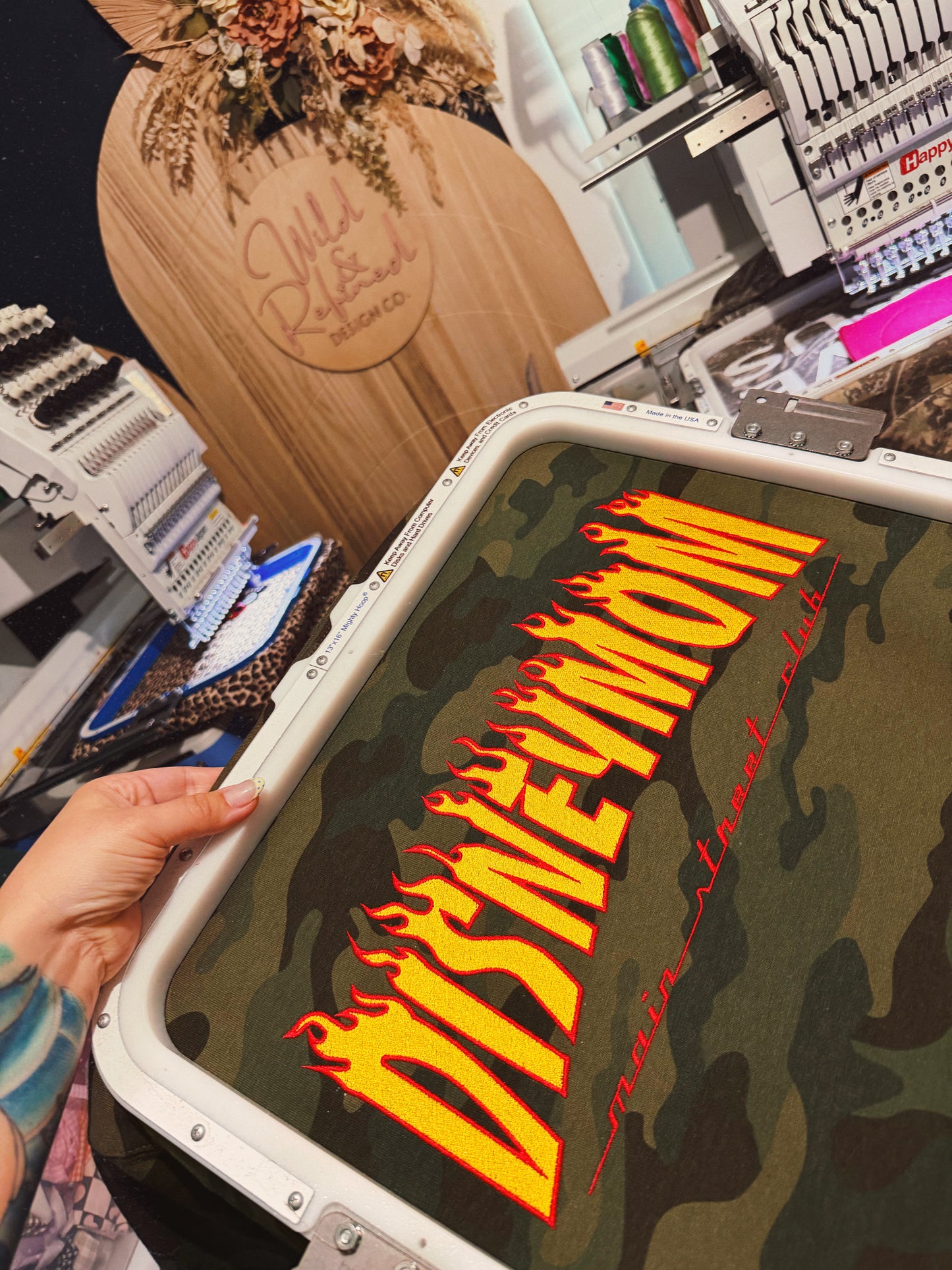 Flame embroidered crewnecks (MID/LATE JULY)