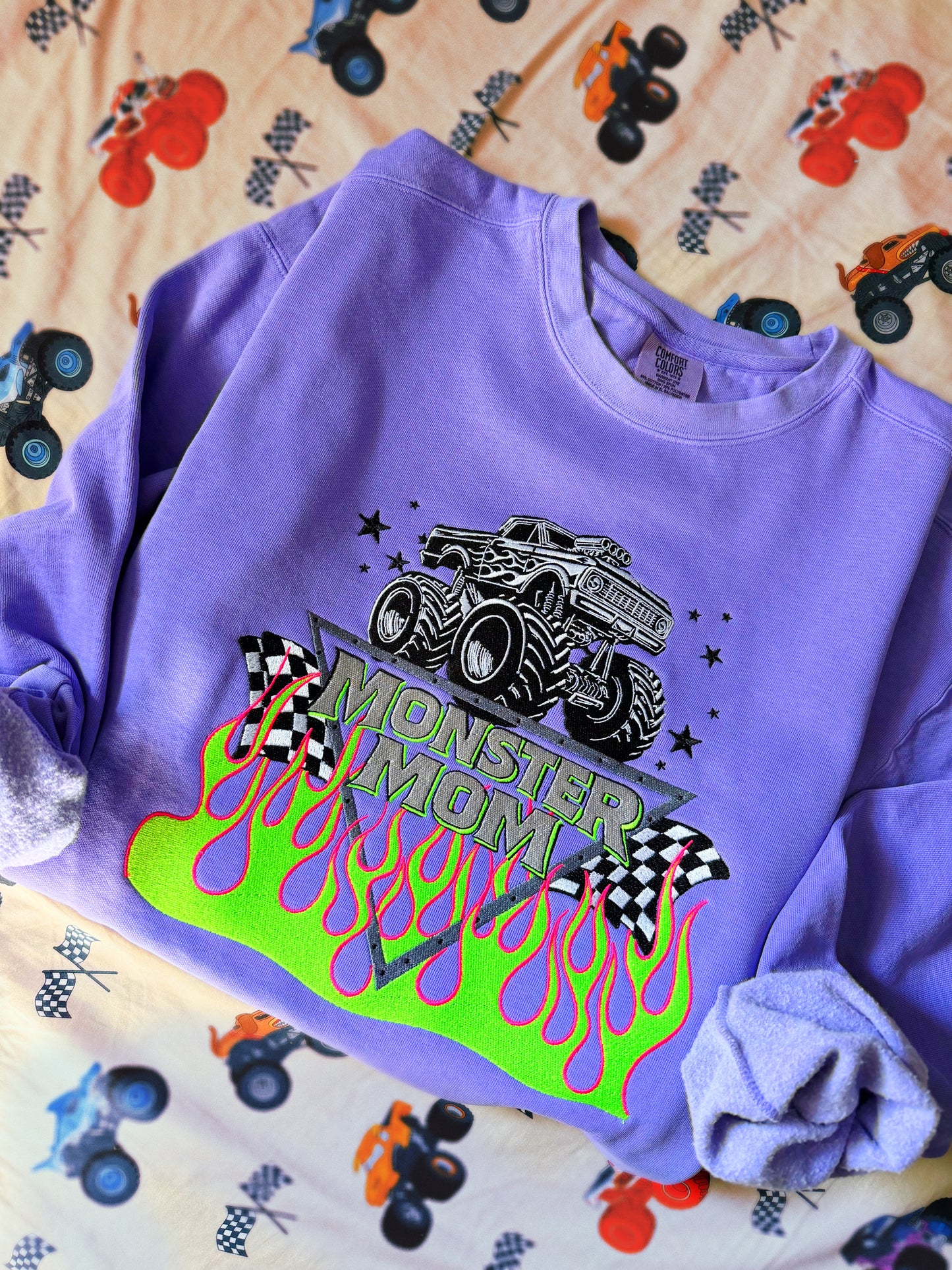 Monster Mom embroidered crewneck PRE ORDER (LATE MARCH)