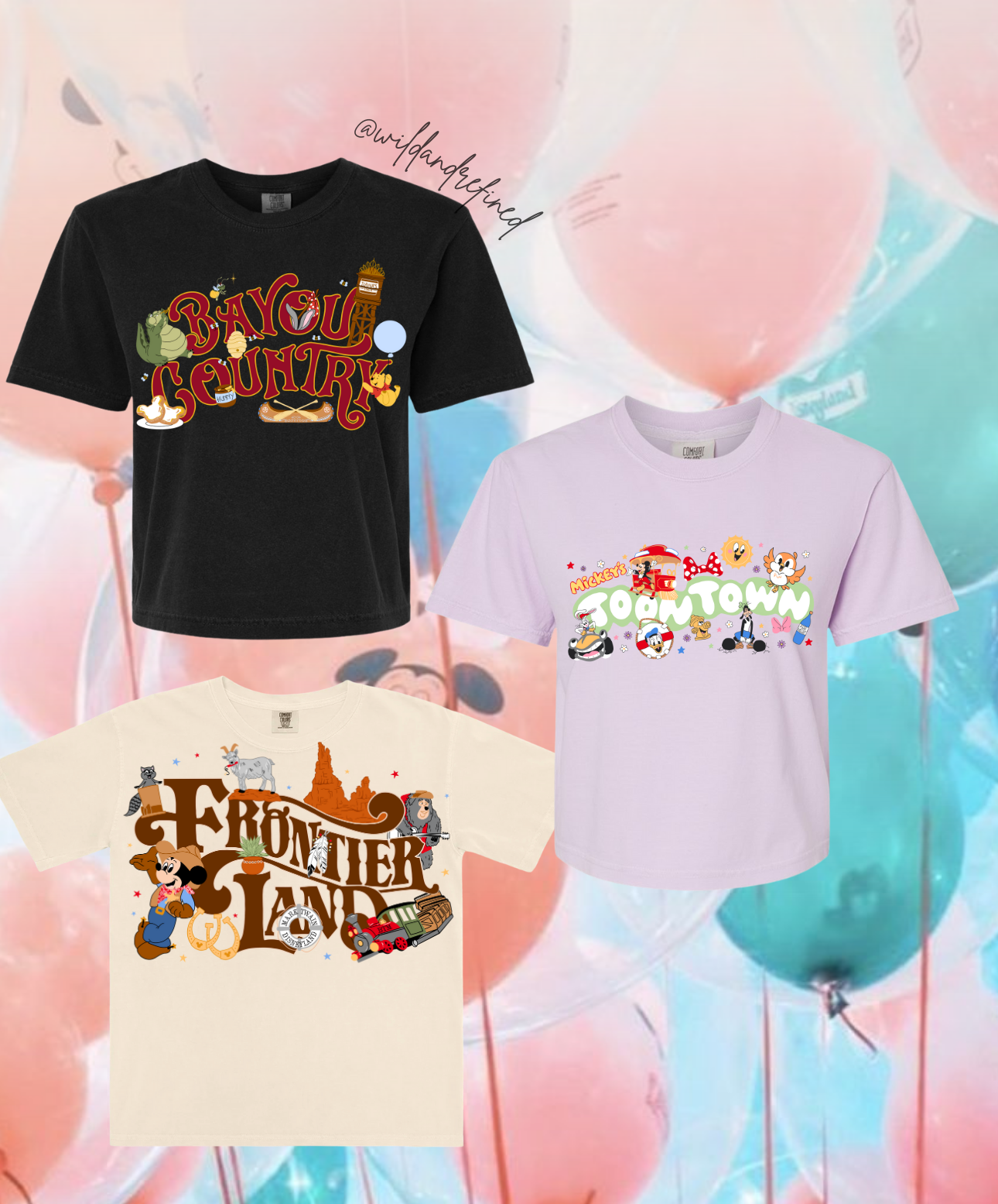 LAND COLLECTION ADULT GRAPHIC BOXY/CROP TEES (MADE TO ORDER)