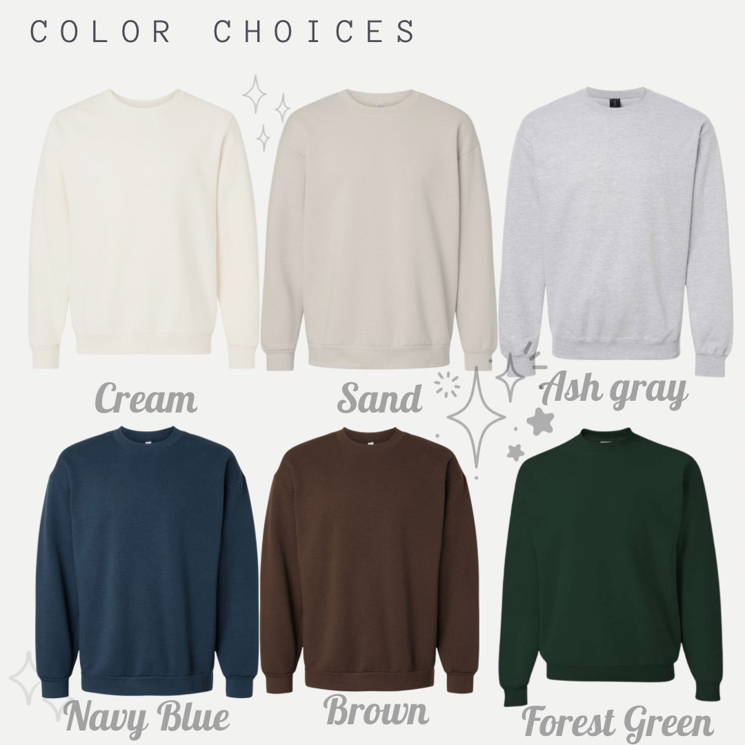 Silly Bear Embroidered Crewneck (LATE MARCH)