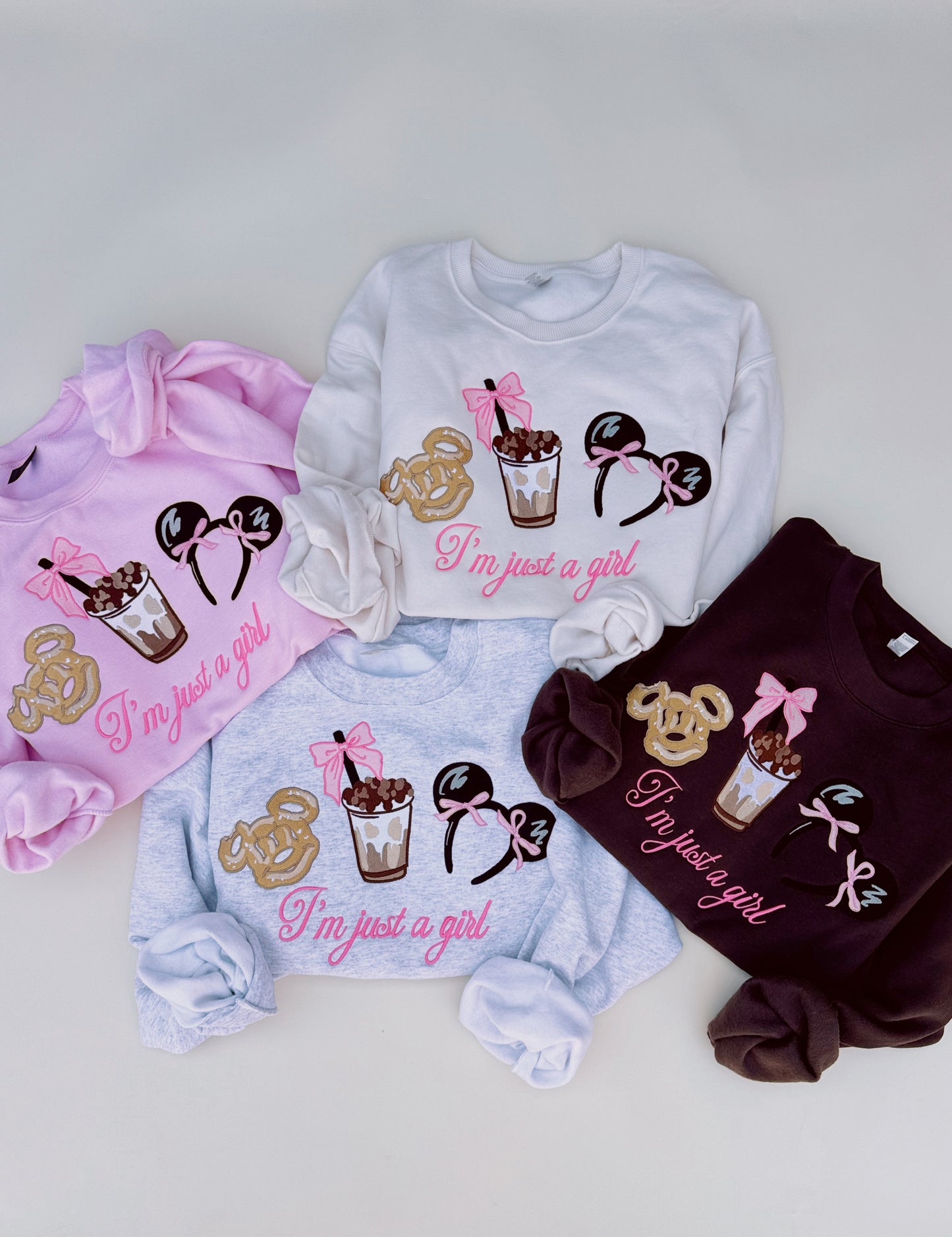 Im just a girl Embroidered Crewneck PRE-ORDER (MID/LATE JULY)