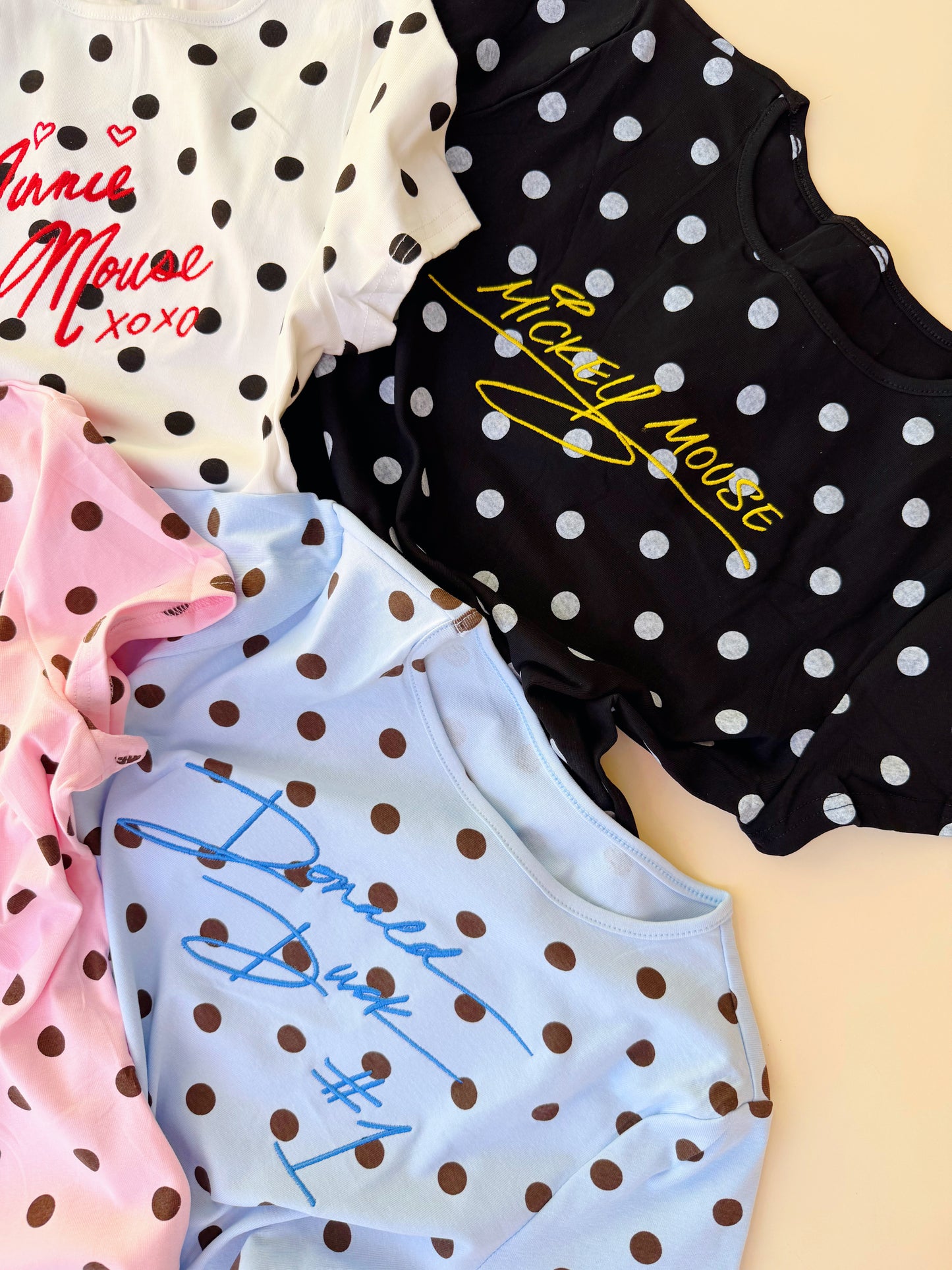 Polka Dot Embroidered signature top PRE-ORDER (MID SEPTEMBER)