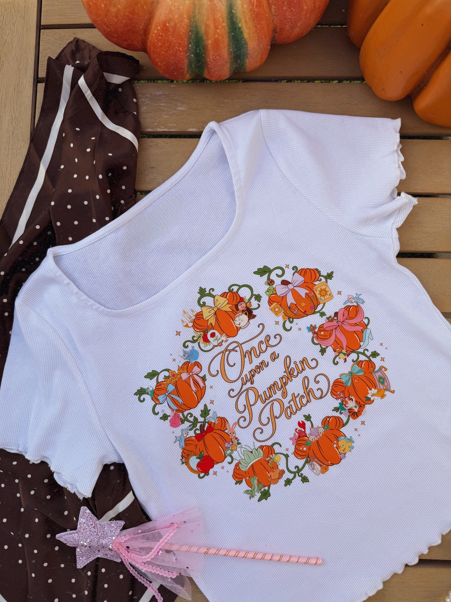 Once Upon a Pumpkin Patch Ruffled Baby tee (EARLY/MID SEPTEMBER)