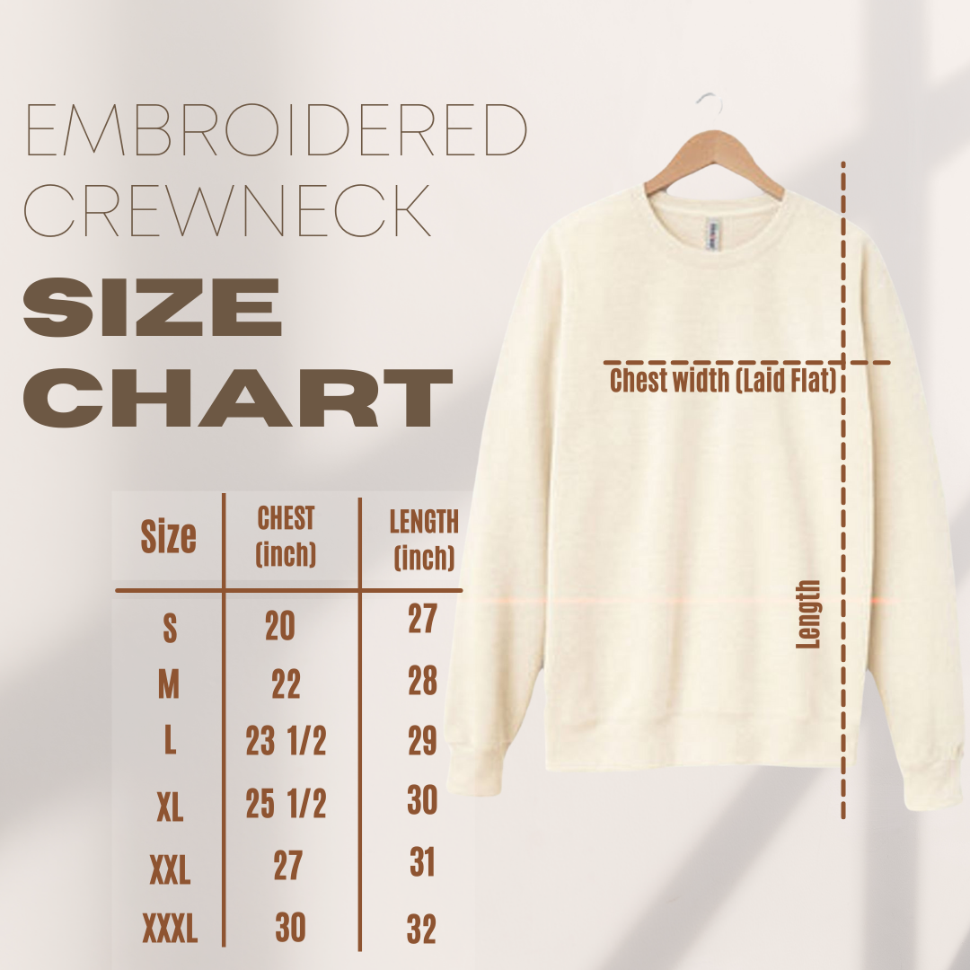 Classic Sorcerer embroidered crewneck PRE ORDER (11/21-12/3)