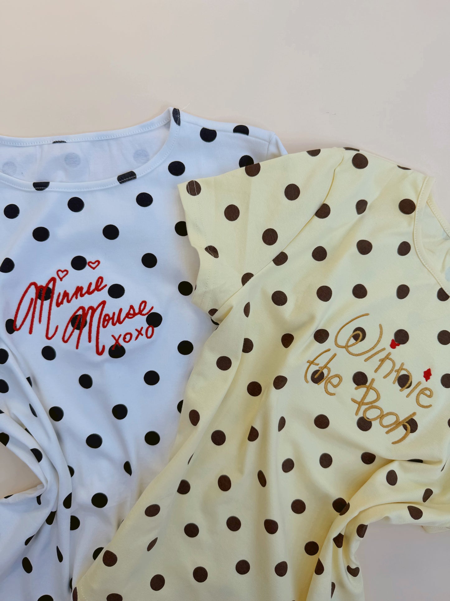 Polka Dot Embroidered signature top PRE-ORDER (LATE JULY/EARLY AUG)