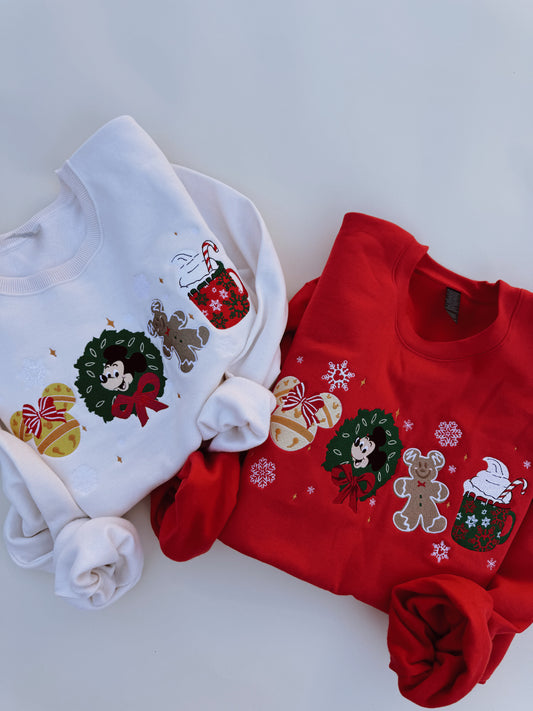 All things Christmas embroidered crewneck PRE ORDER (11/21-12/3)