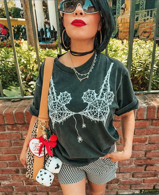 Spiderweb bralette GRAPHIC BOXY TEE (LATE SEPT/EARLY OCT)