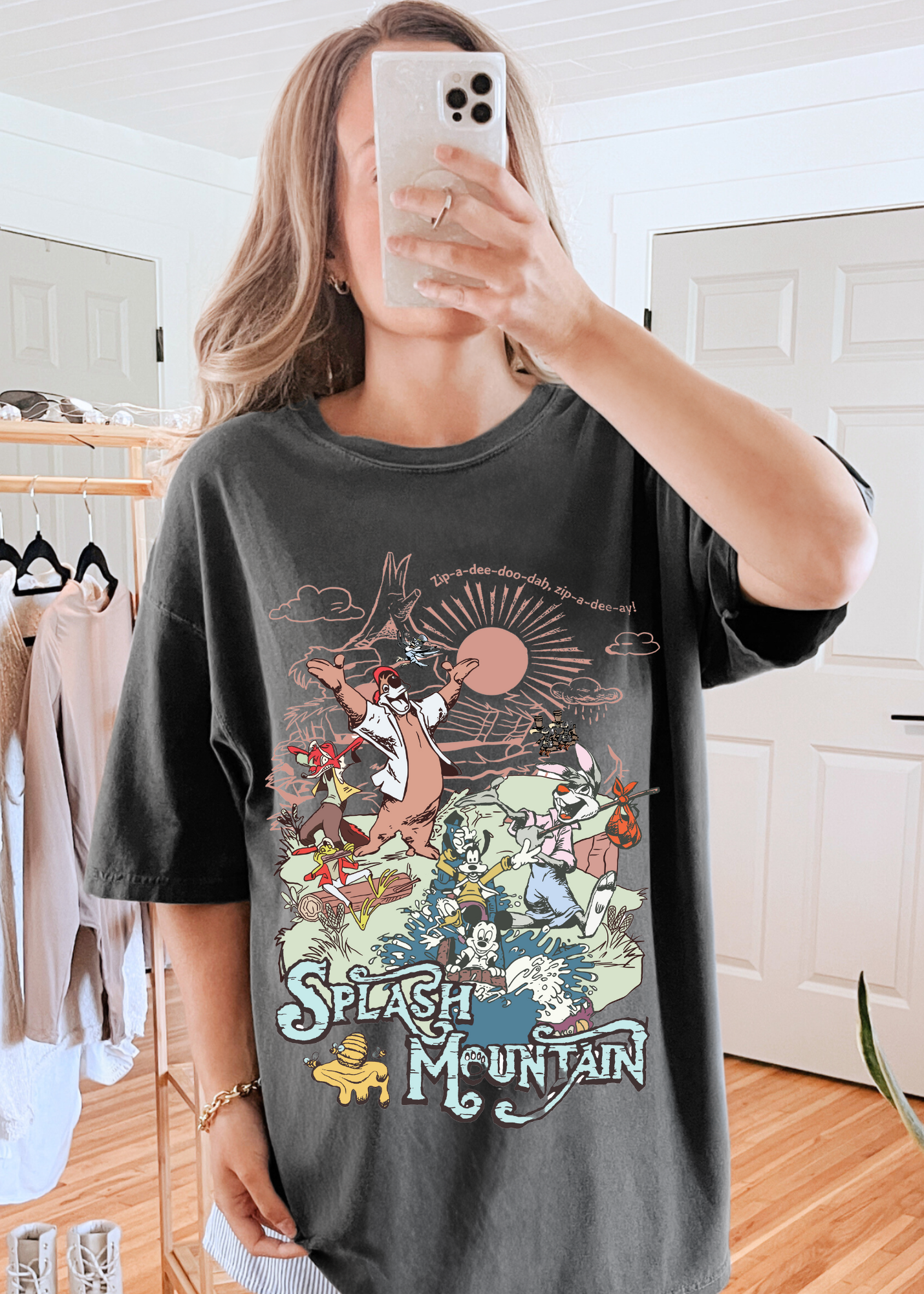 Vintage Splash mountain GRAPHIC Tee MADE TO ORDER