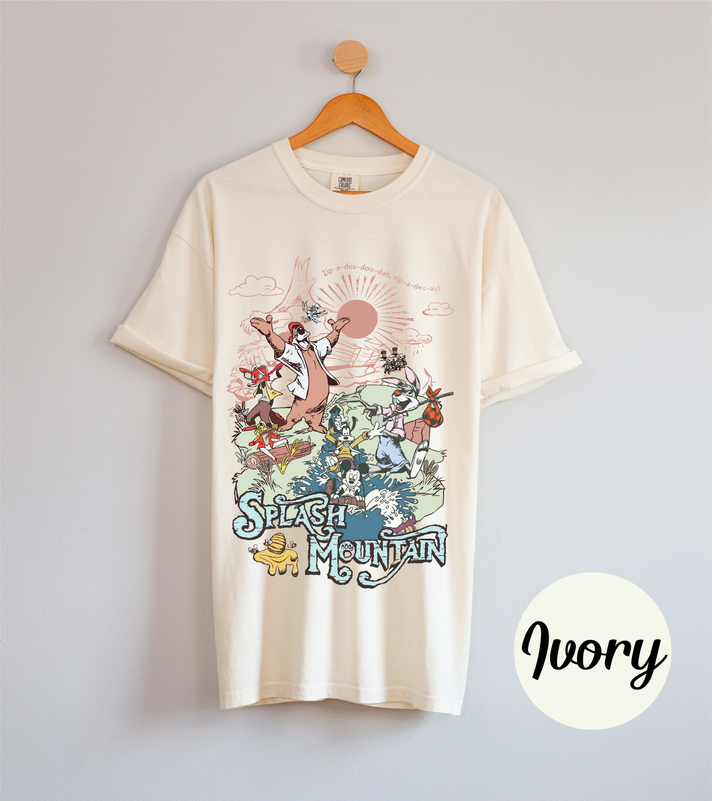 Vintage Splash mountain GRAPHIC Tee MADE TO ORDER