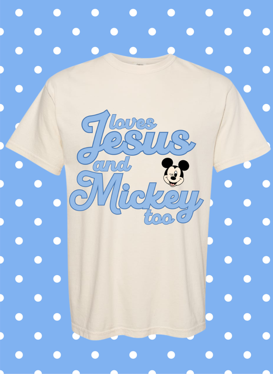 Jesus + Mickey ADULT GRAPHIC TEE (MADE TO ORDER)